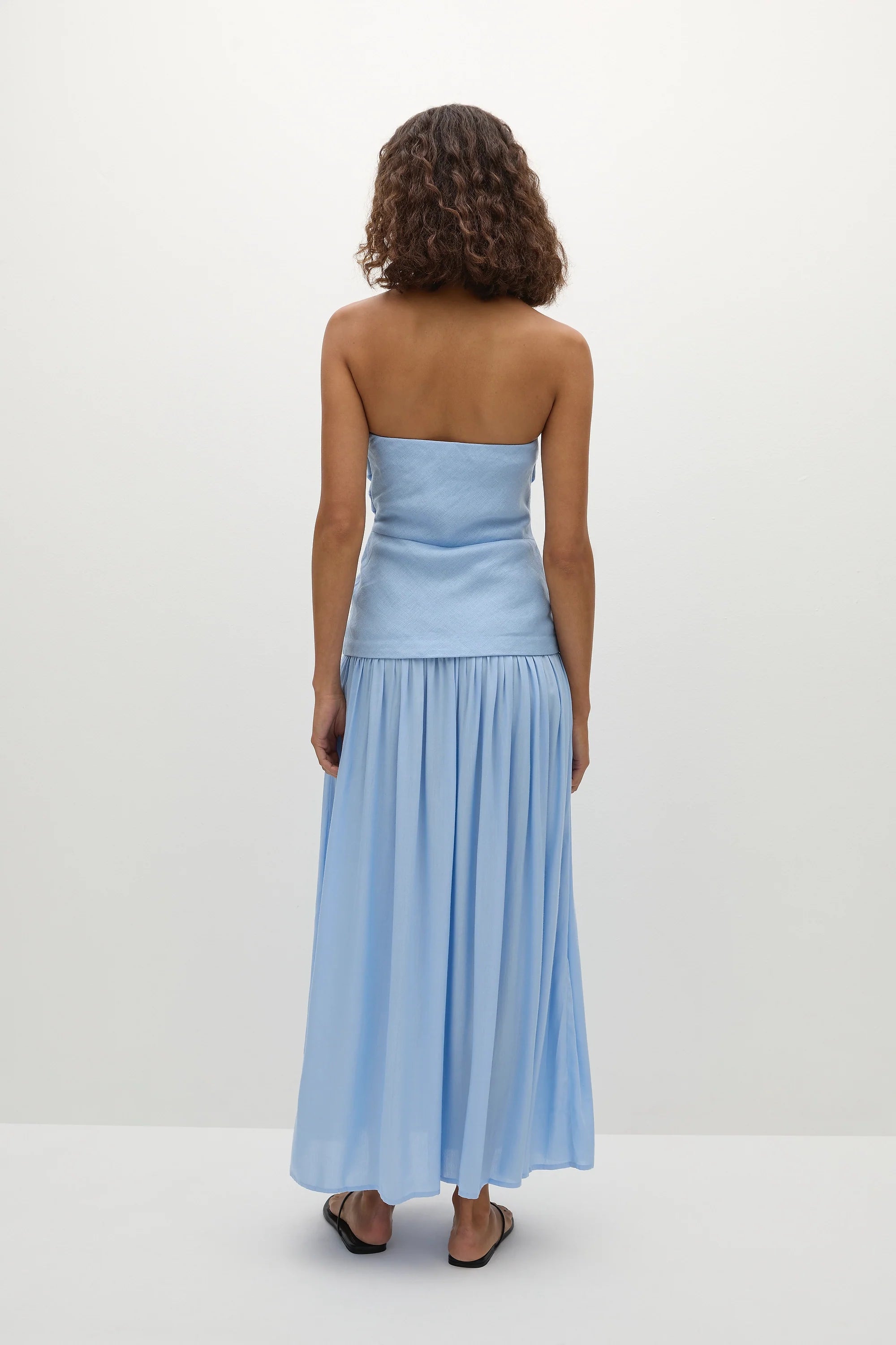 Hedy Maxi Dress Mineral Blue - Final Sale