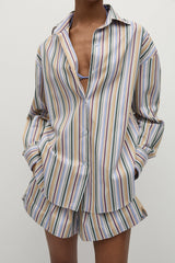 En Vau Oversized Shirt Sifnos Stripe - Final Sale