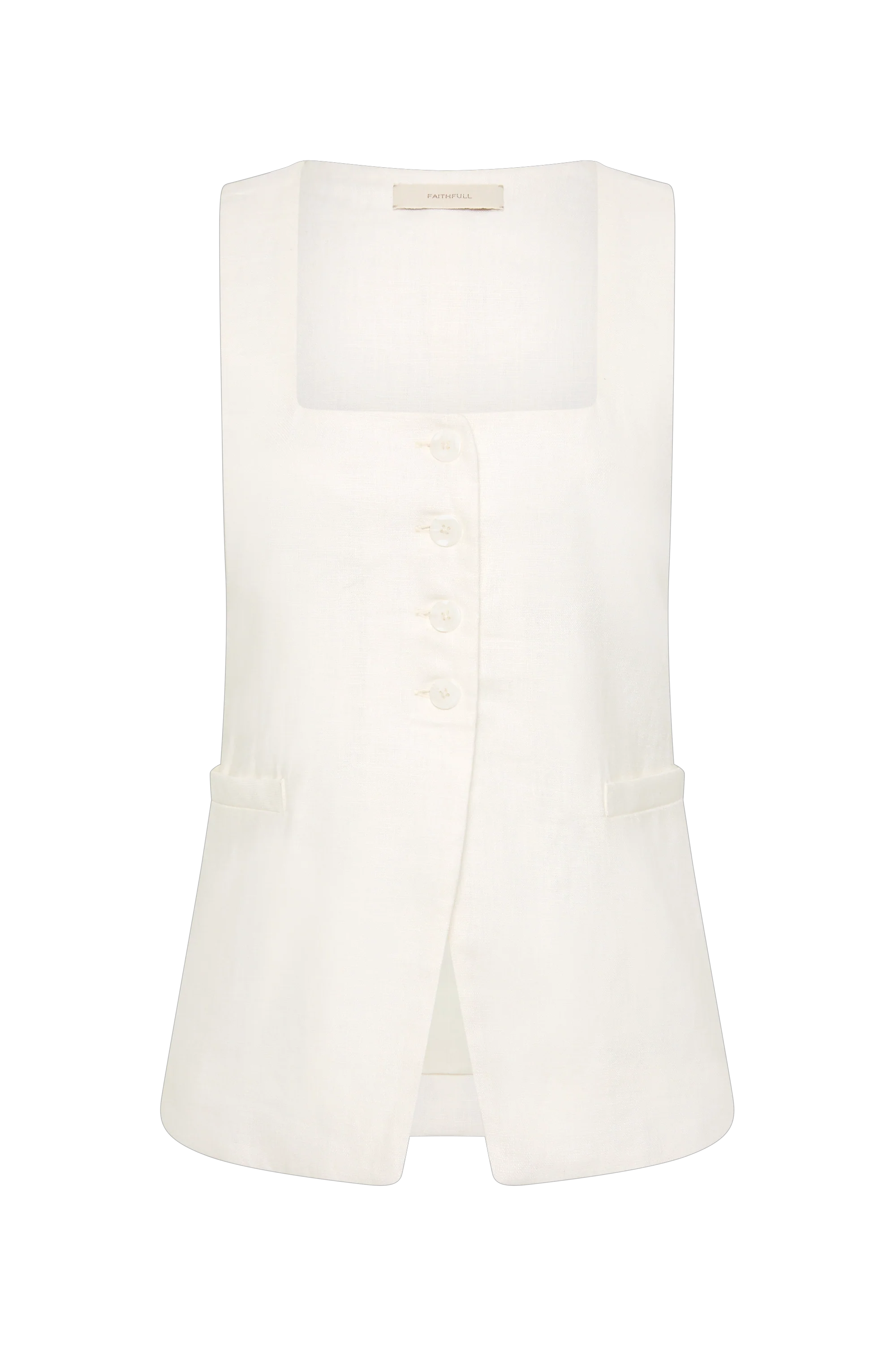 Jackie Vest White