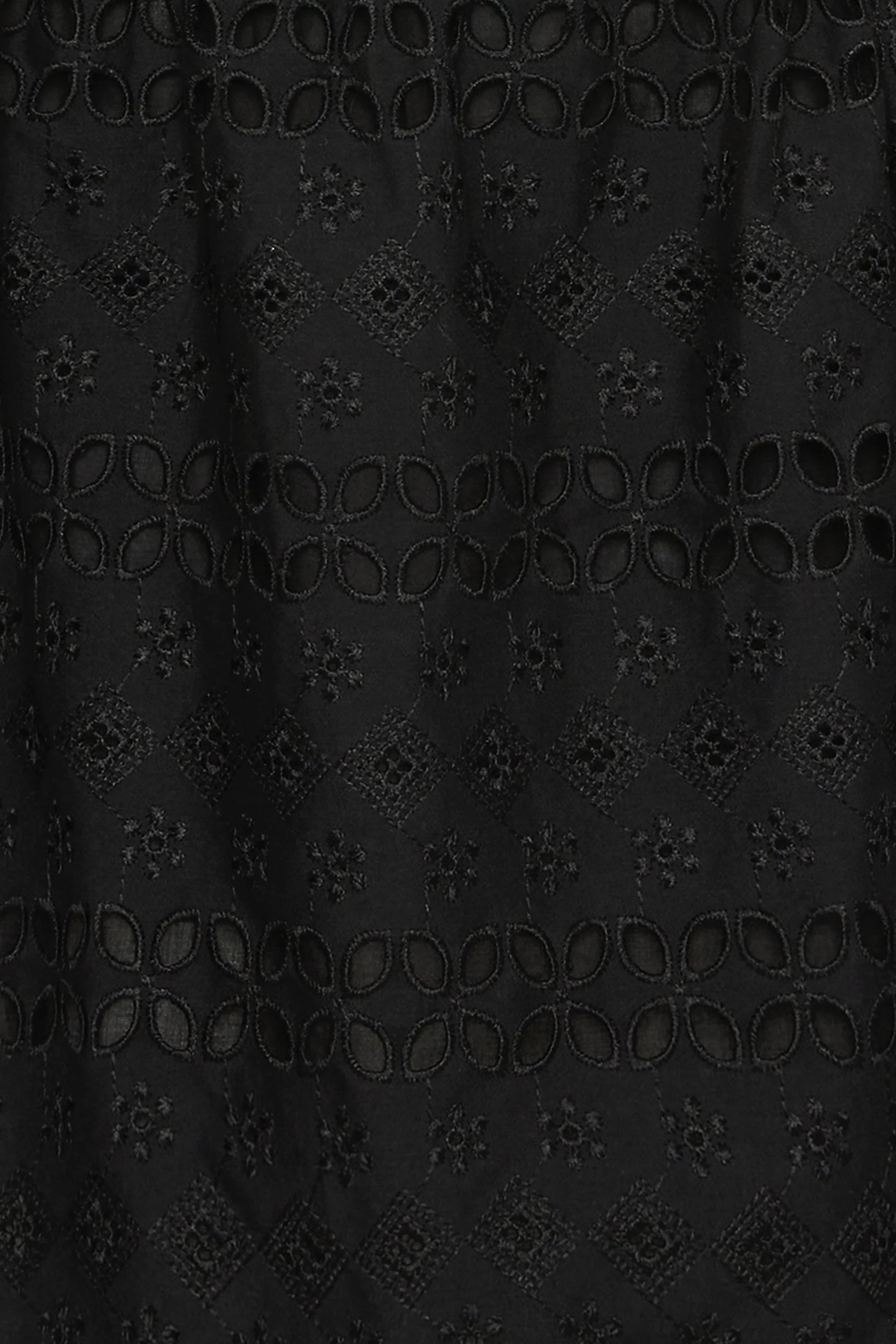Mitla Top Rosa Broderie Black - Final Sale