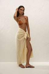 Lomas Pareo Ombre Stripe Faded Mustard - Final Sale