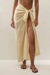 Lomas Pareo Ombre Stripe Faded Mustard - Final Sale