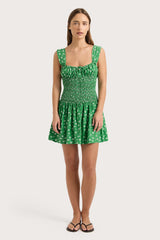 Yerres Mini Dress Green - Final Sale