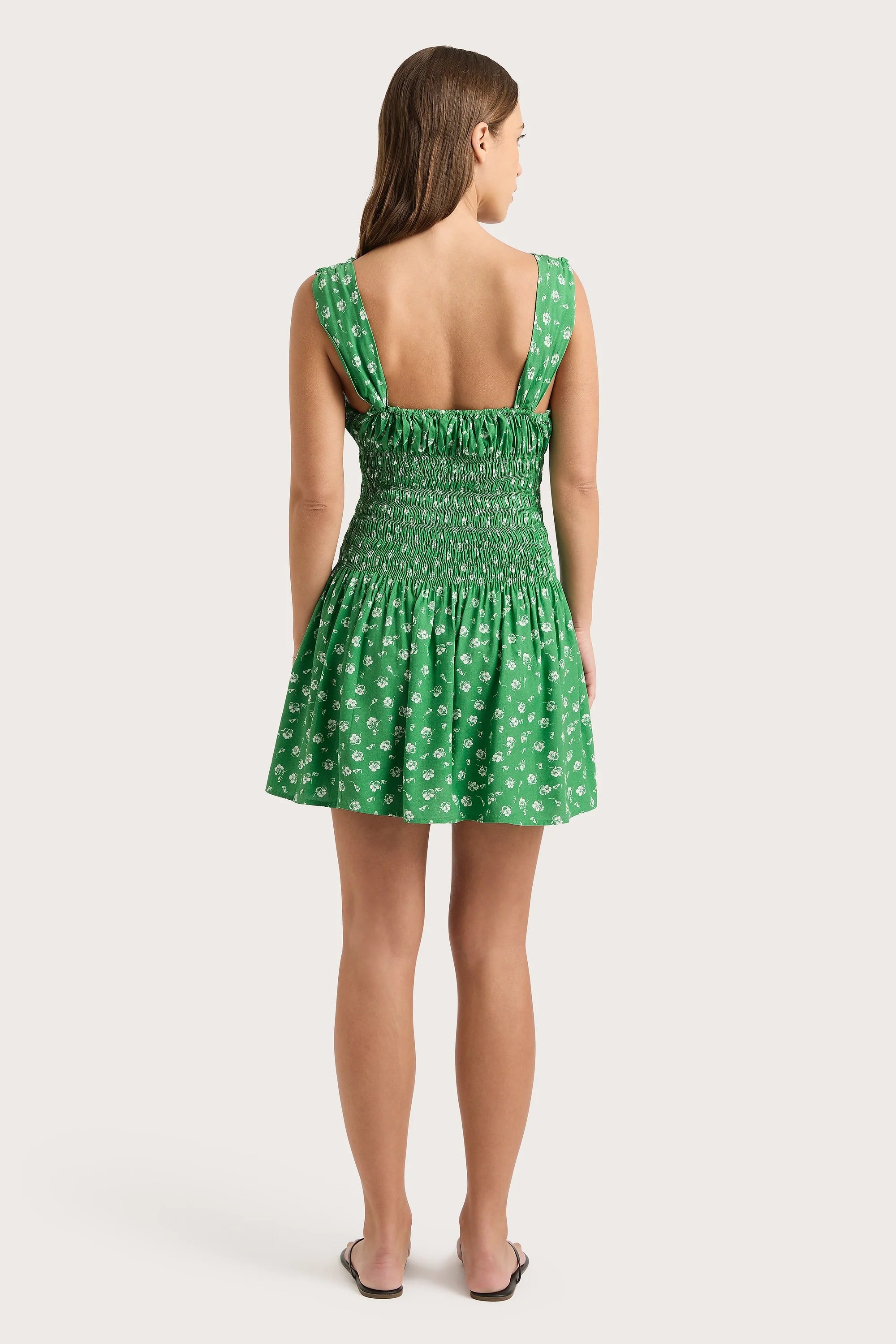 Yerres Mini Dress Green - Final Sale