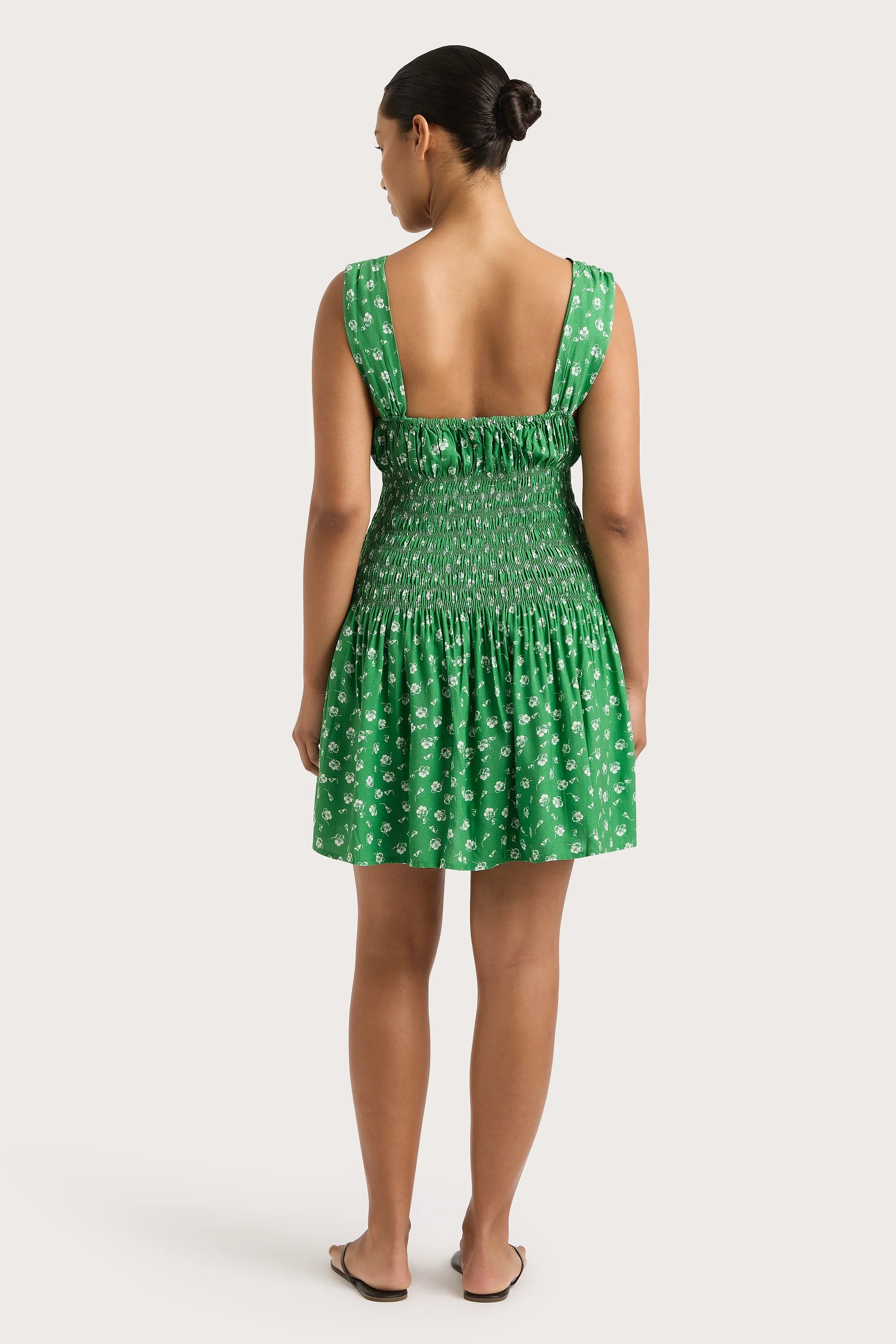 Yerres Mini Dress Green - Final Sale