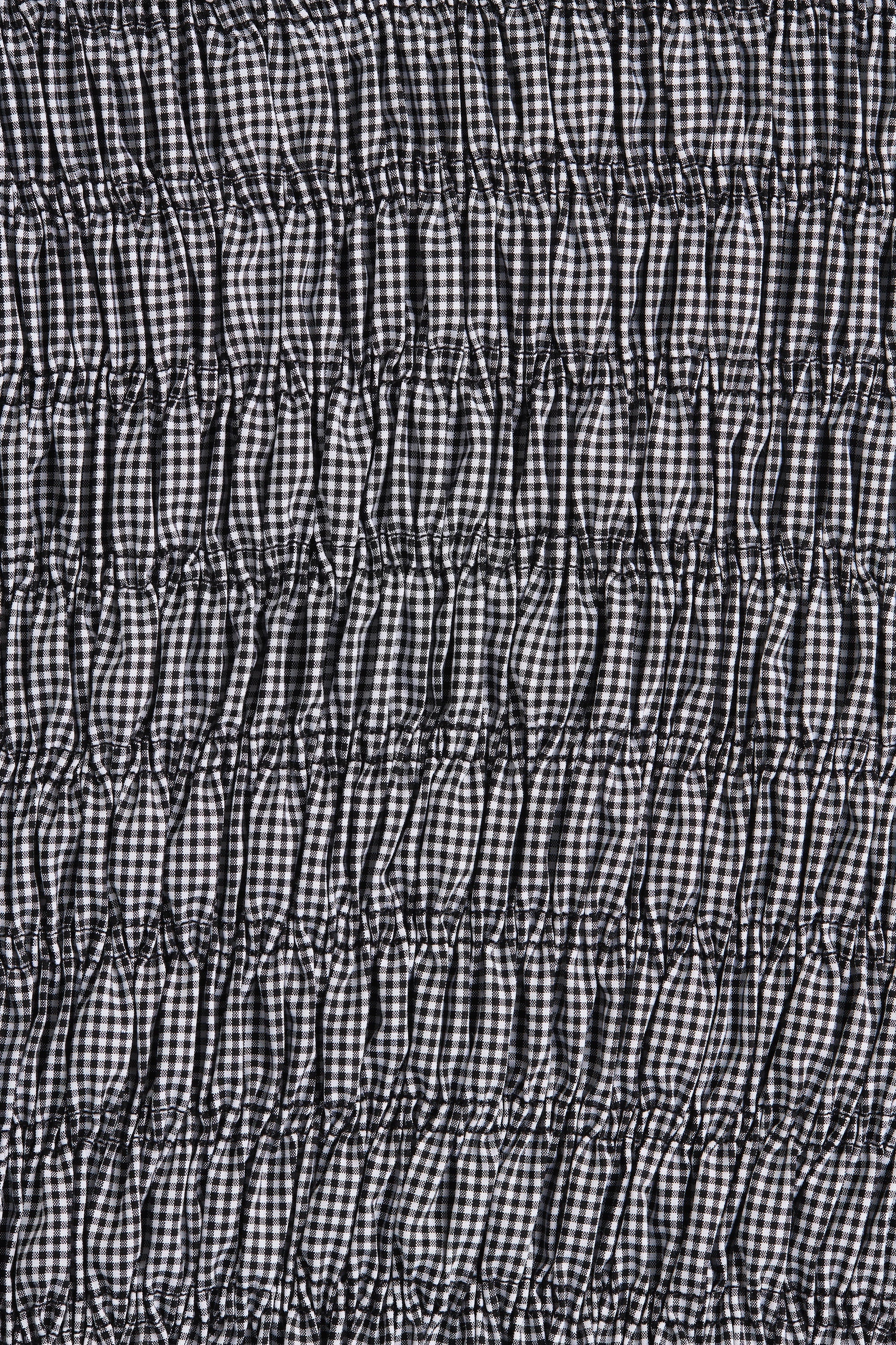 Amelie Midi Dress Gingham Black - Final Sale
