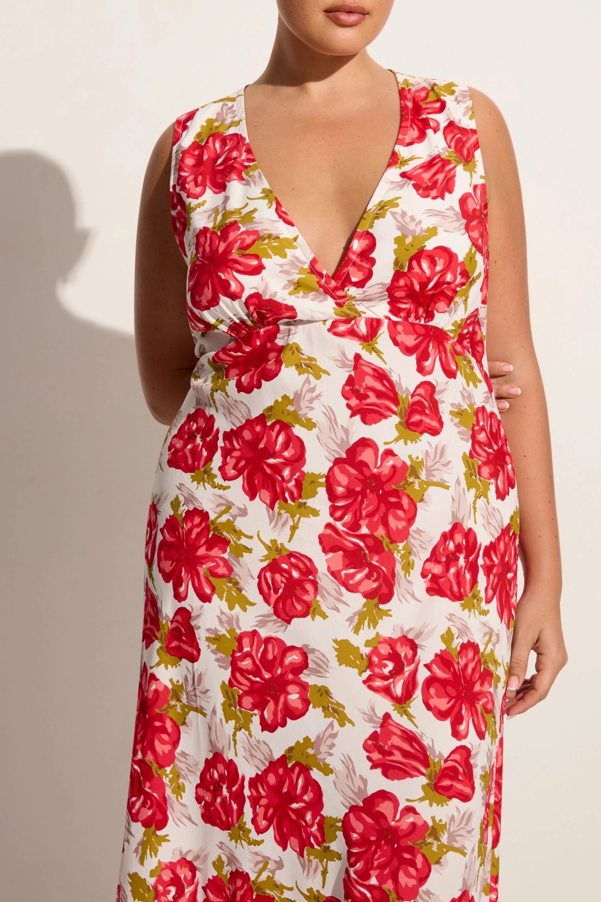 Acacia Maxi Dress Isadora Floral Red - Final Sale