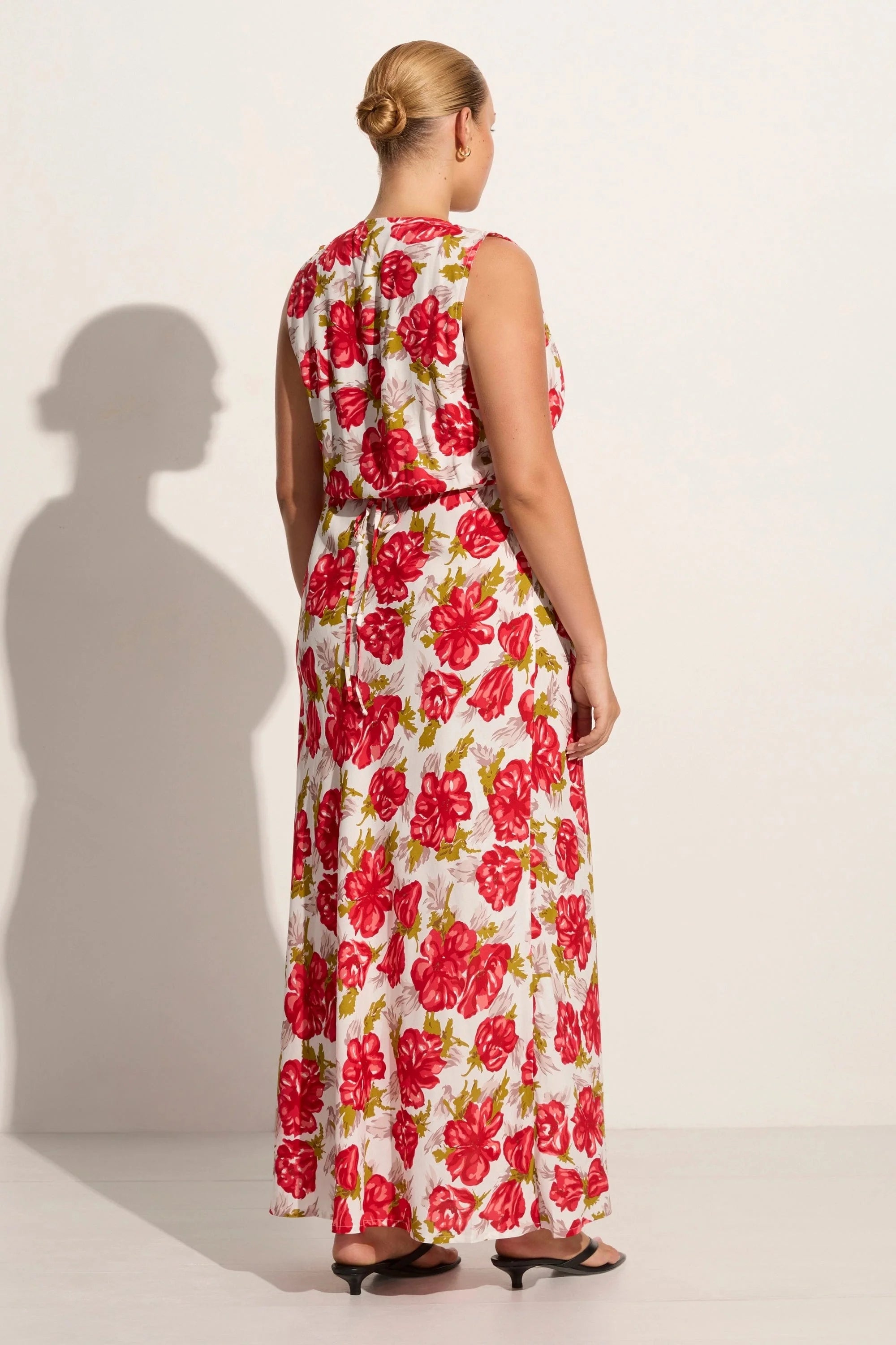Acacia Maxi Dress Isadora Floral Red - Final Sale