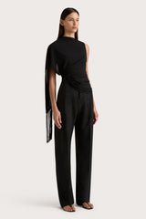 Lena High Waisted Pant Black - Final Sale