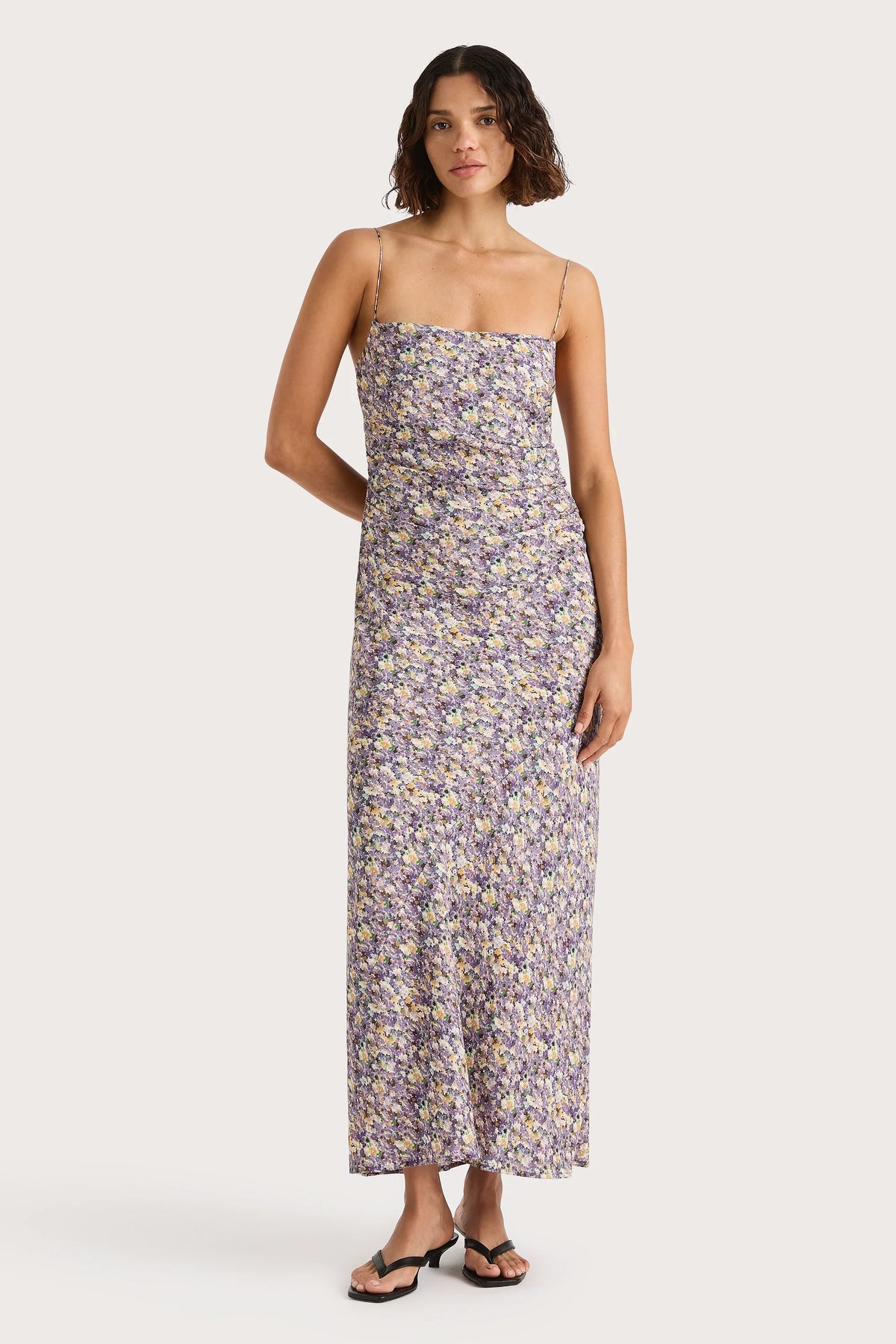 Clara Maxi Dress Valerie Floral Purple - Final Sale