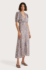 Bellavista Midi Dress Valerie Floral Purple - Final Sale
