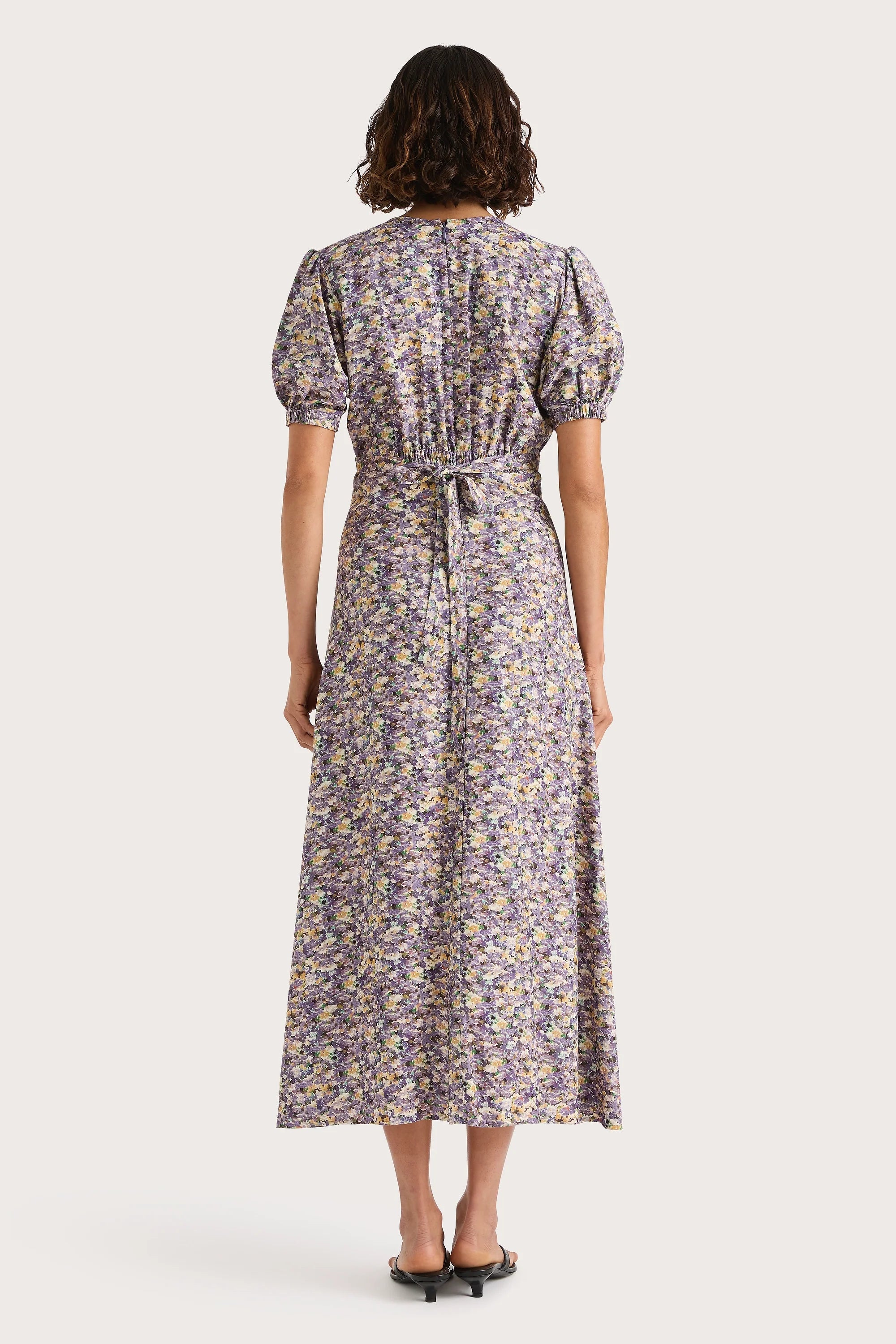 Bellavista Midi Dress Valerie Floral Purple - Final Sale