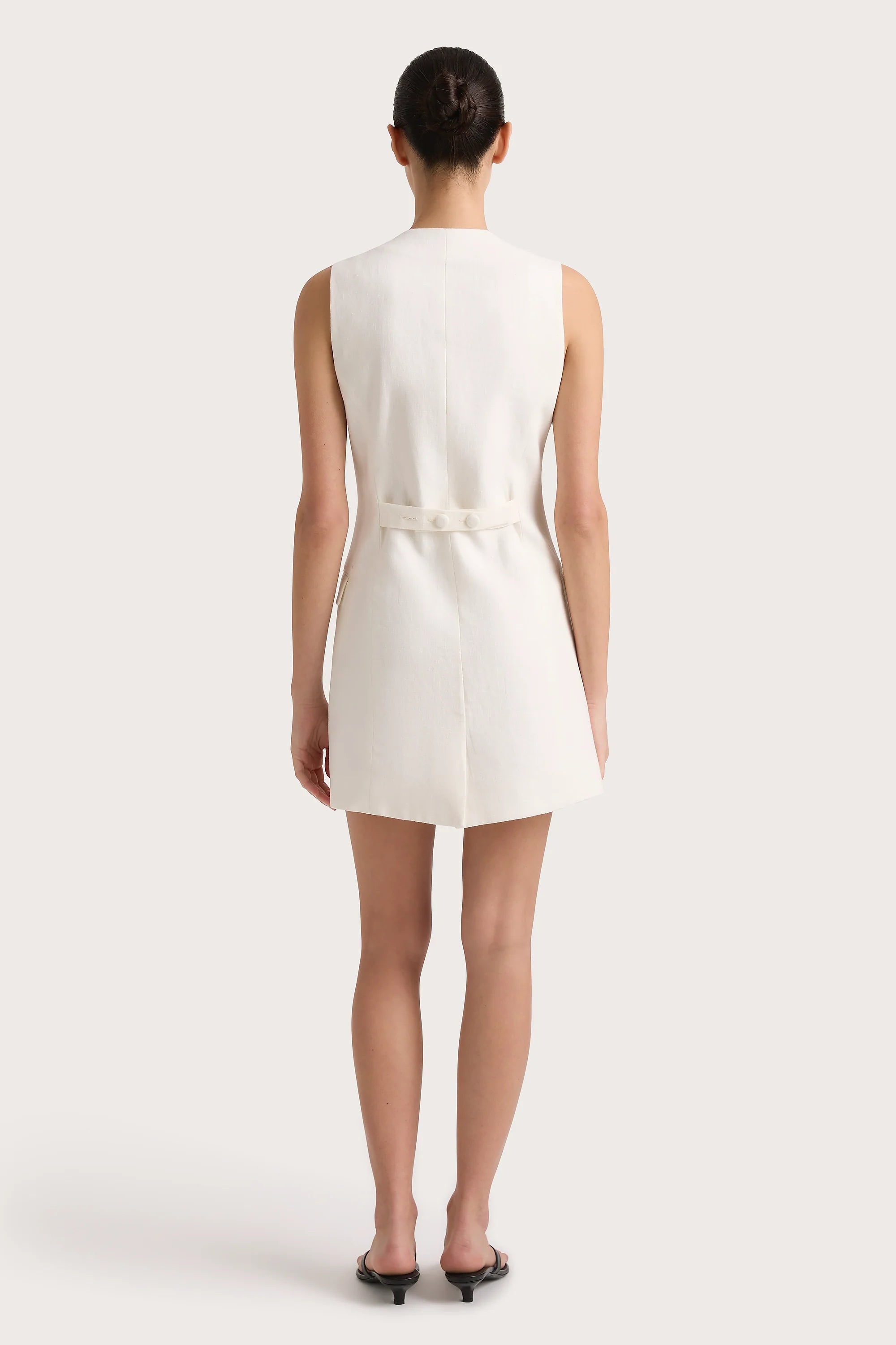 Jane Mini Dress White - Final Sale