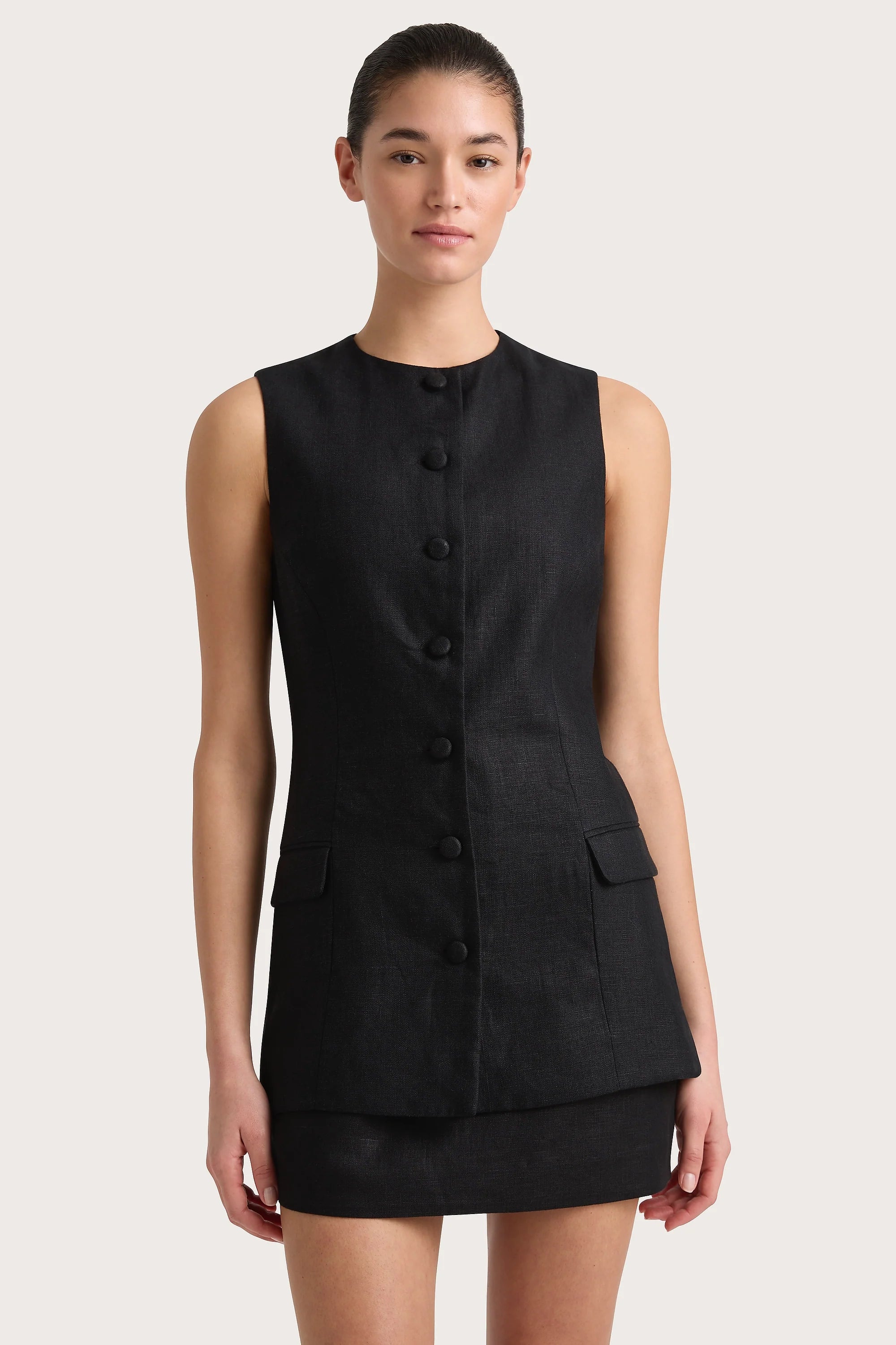 Jane Vest Black - Final Sale