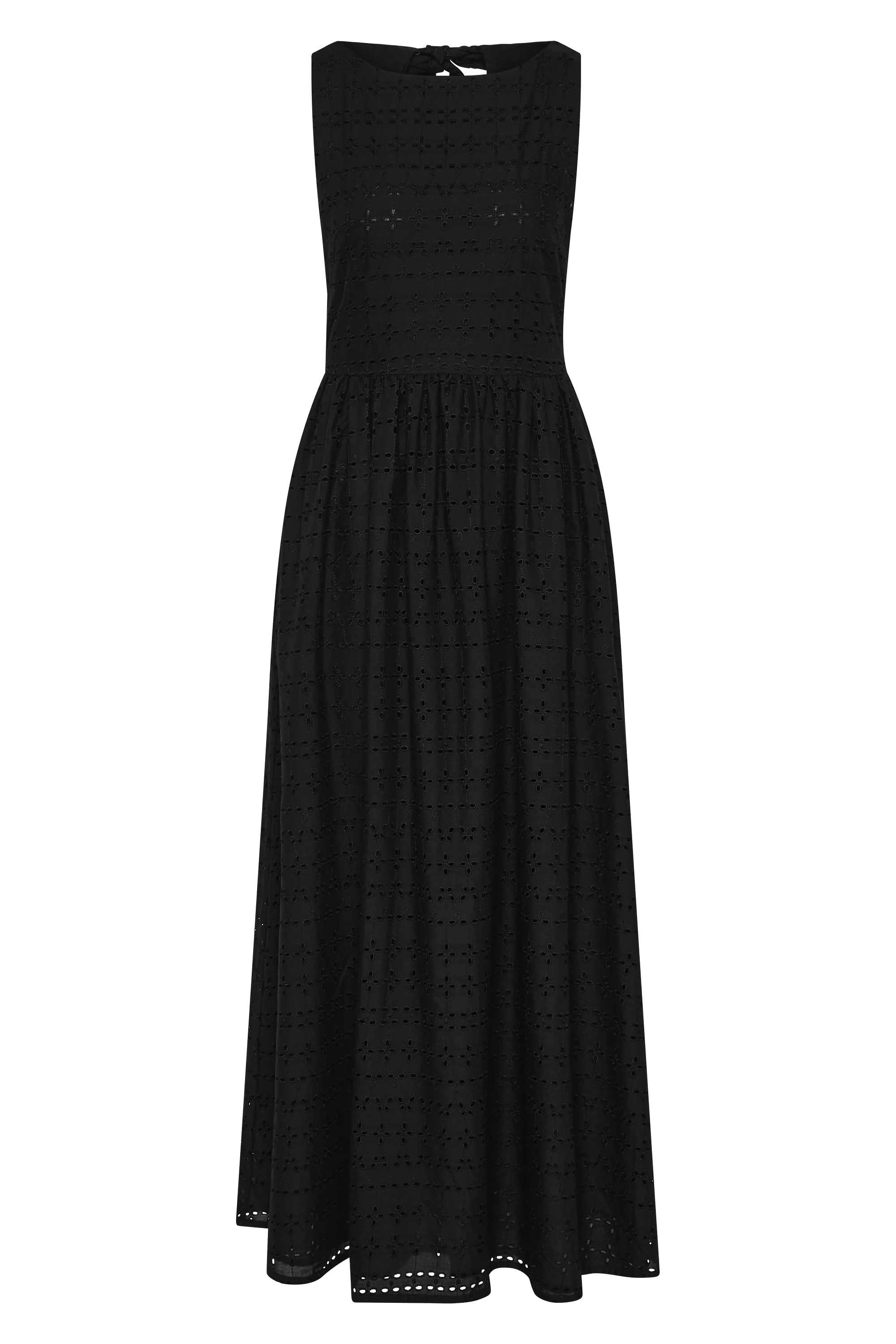 Tuva Midi Dress Agnes Broderie Anglaise Black - Final Sale