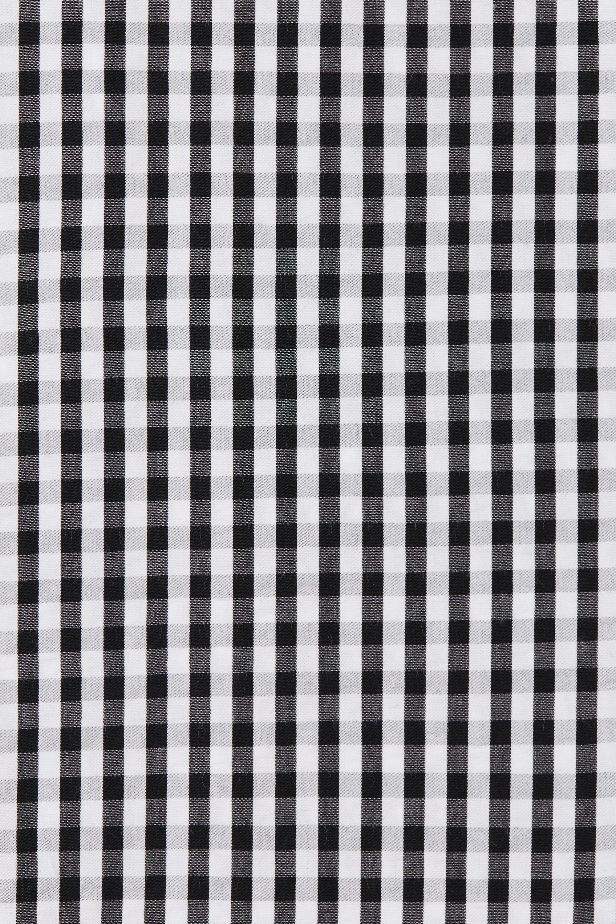 Vento Midi Dress Black Textured Gingham - Final Sale