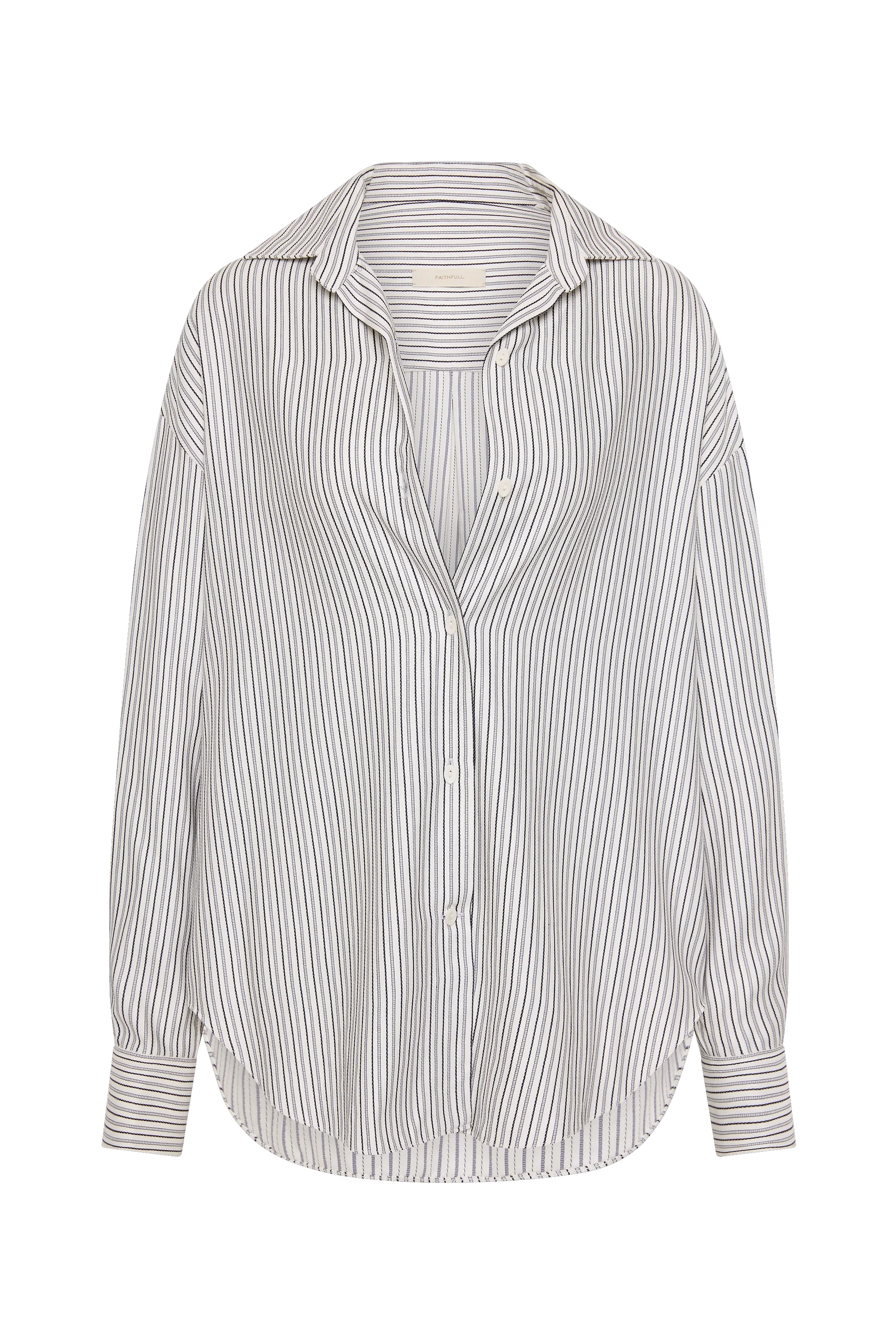 En Vau Shirt Navy Stripe - Final Sale