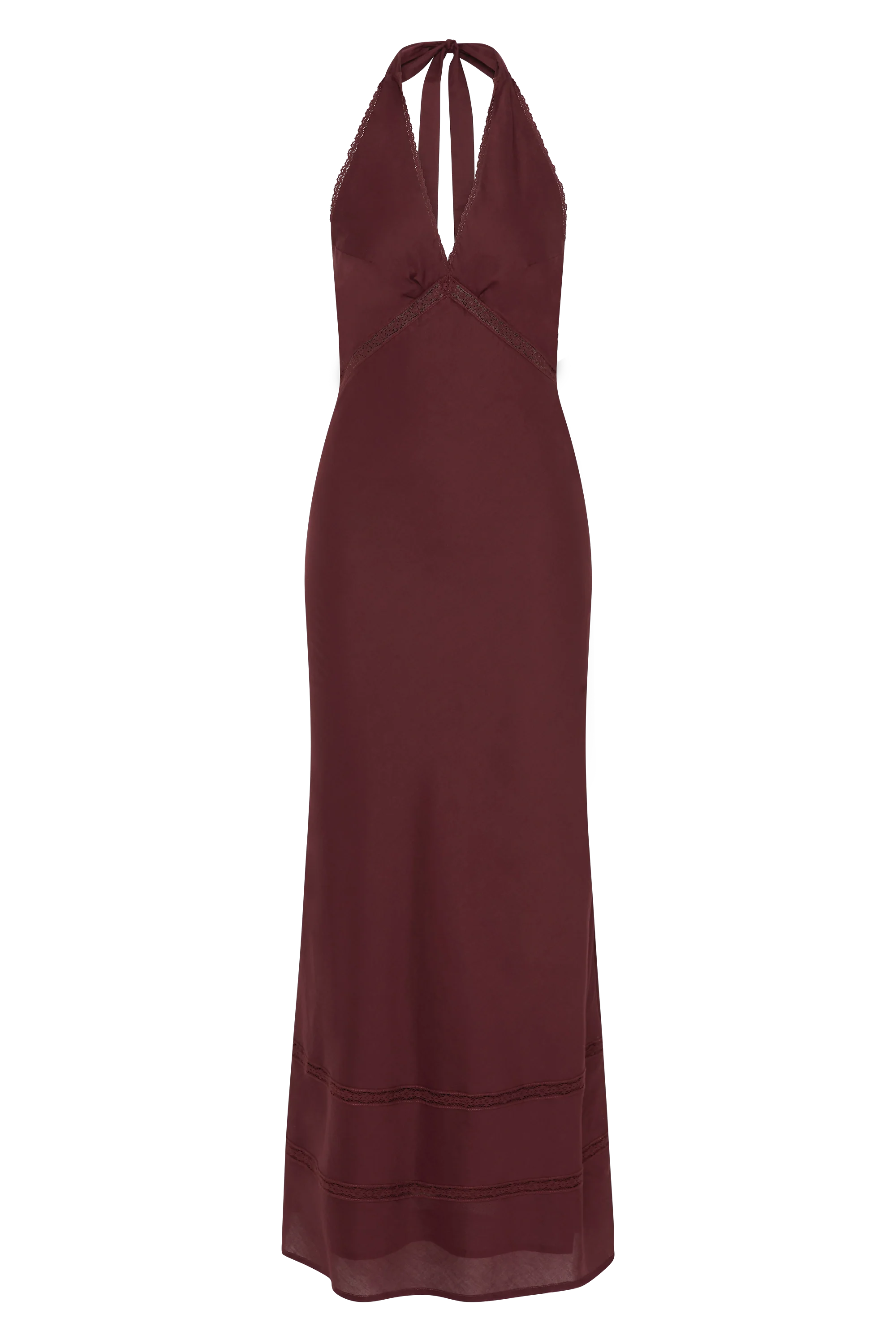 Jasmine Maxi Dress Bordeaux - Final Sale