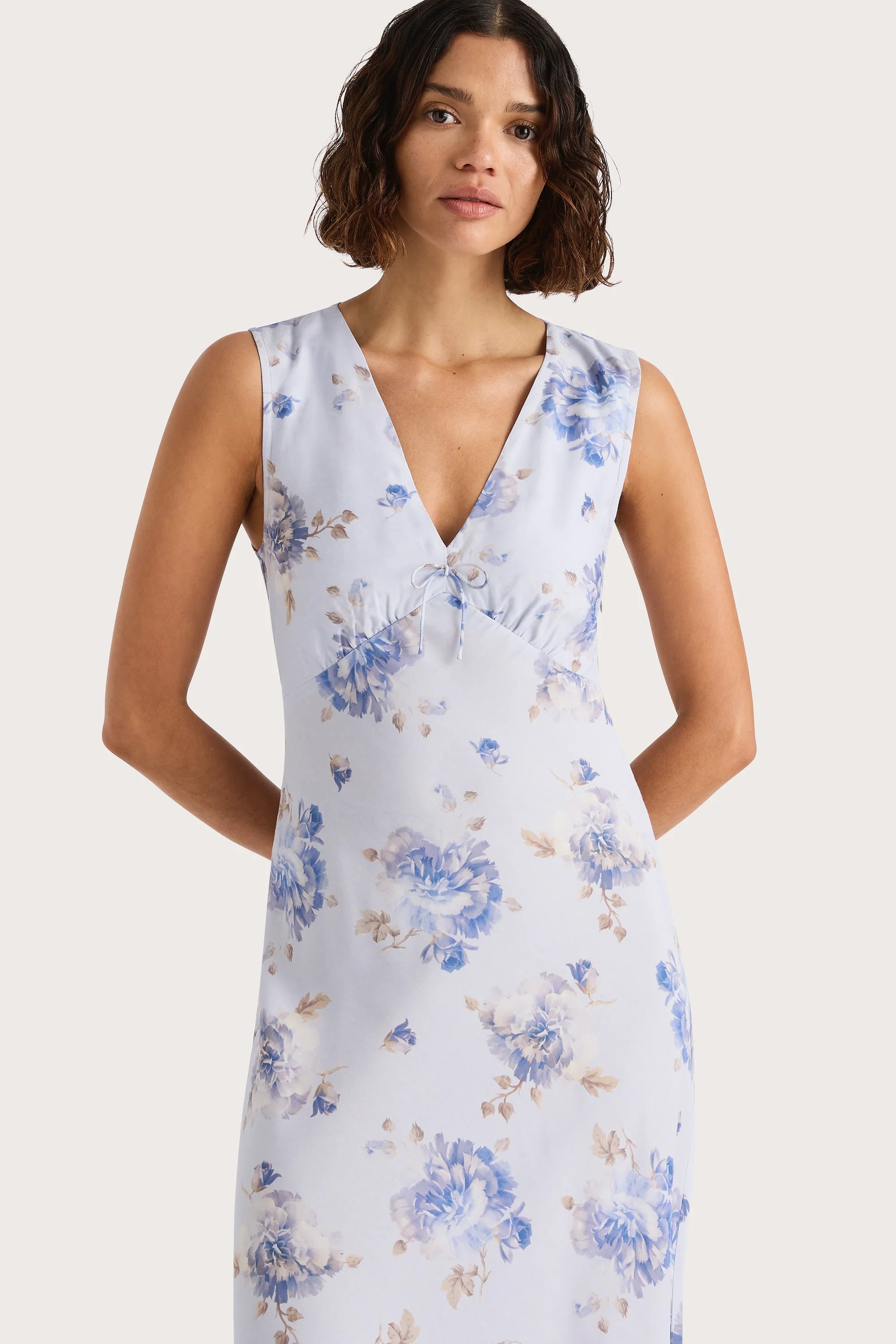 Josephine Maxi Dress Leona Floral Lilac - Final Sale