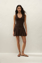 Palomar Mini Dress Espresso - Final Sale