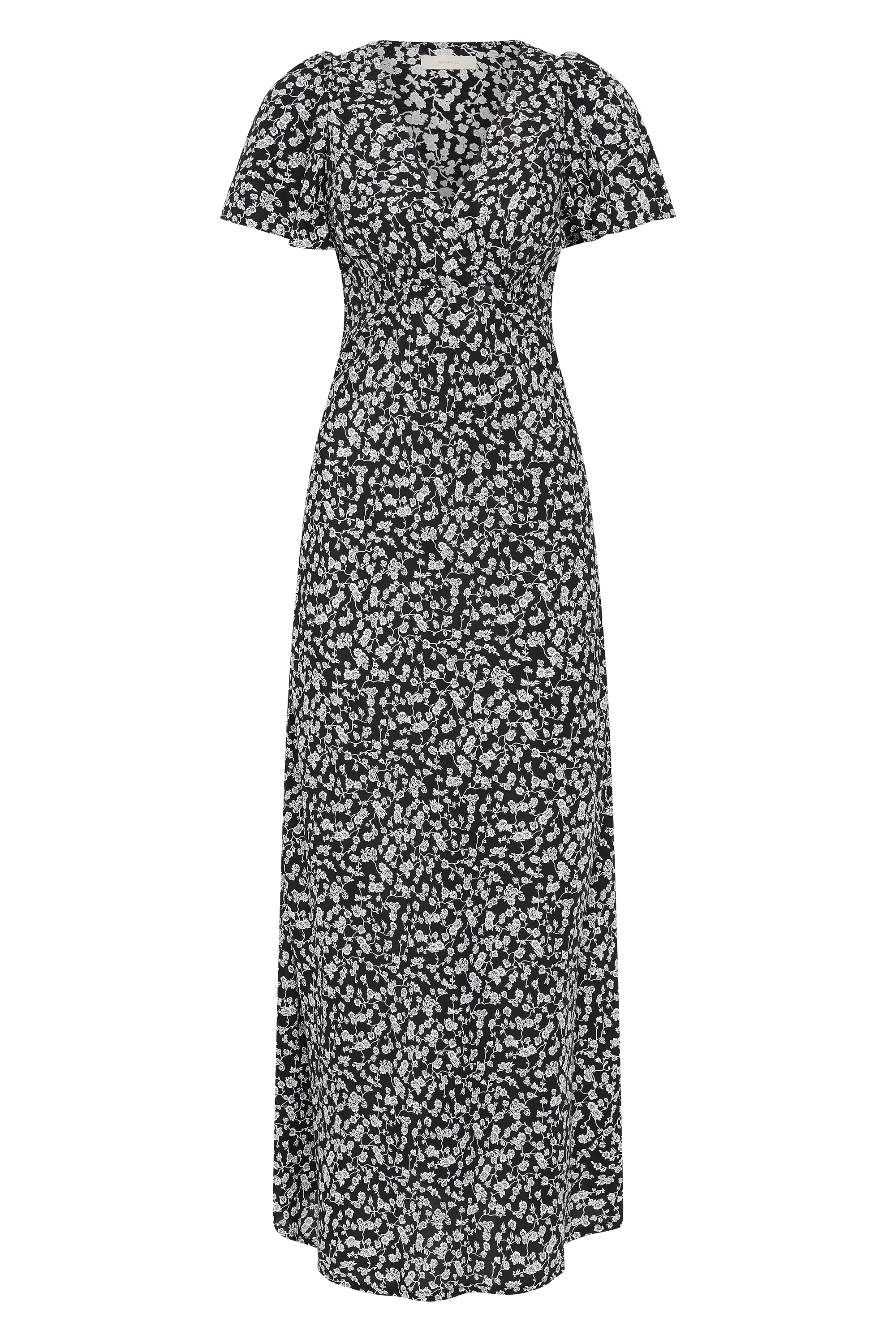 Boda Midi Dress Amaryllis Floral Black - Final Sale