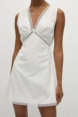 Denise Mini Dress White - Final Sale