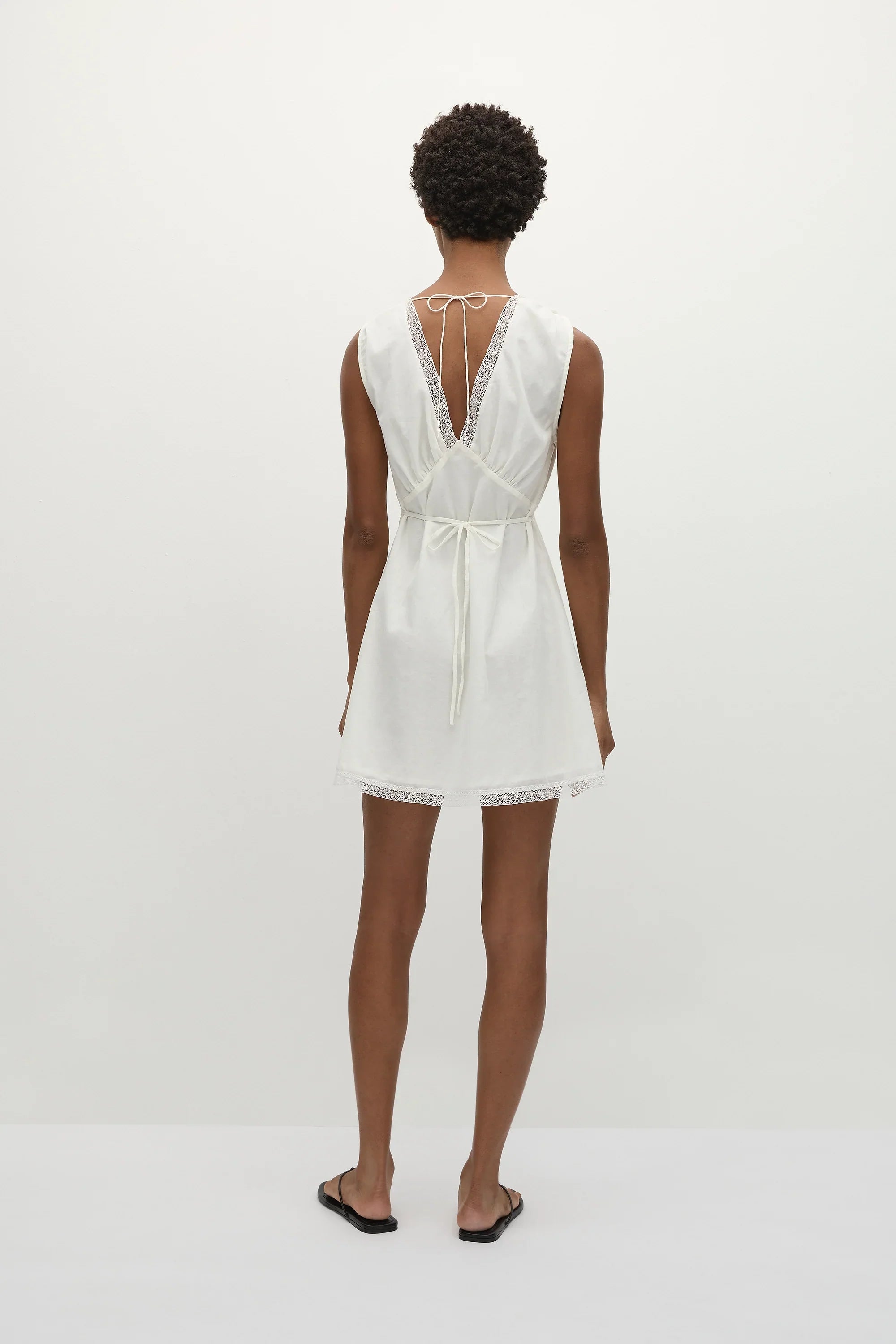 Denise Mini Dress White - Final Sale