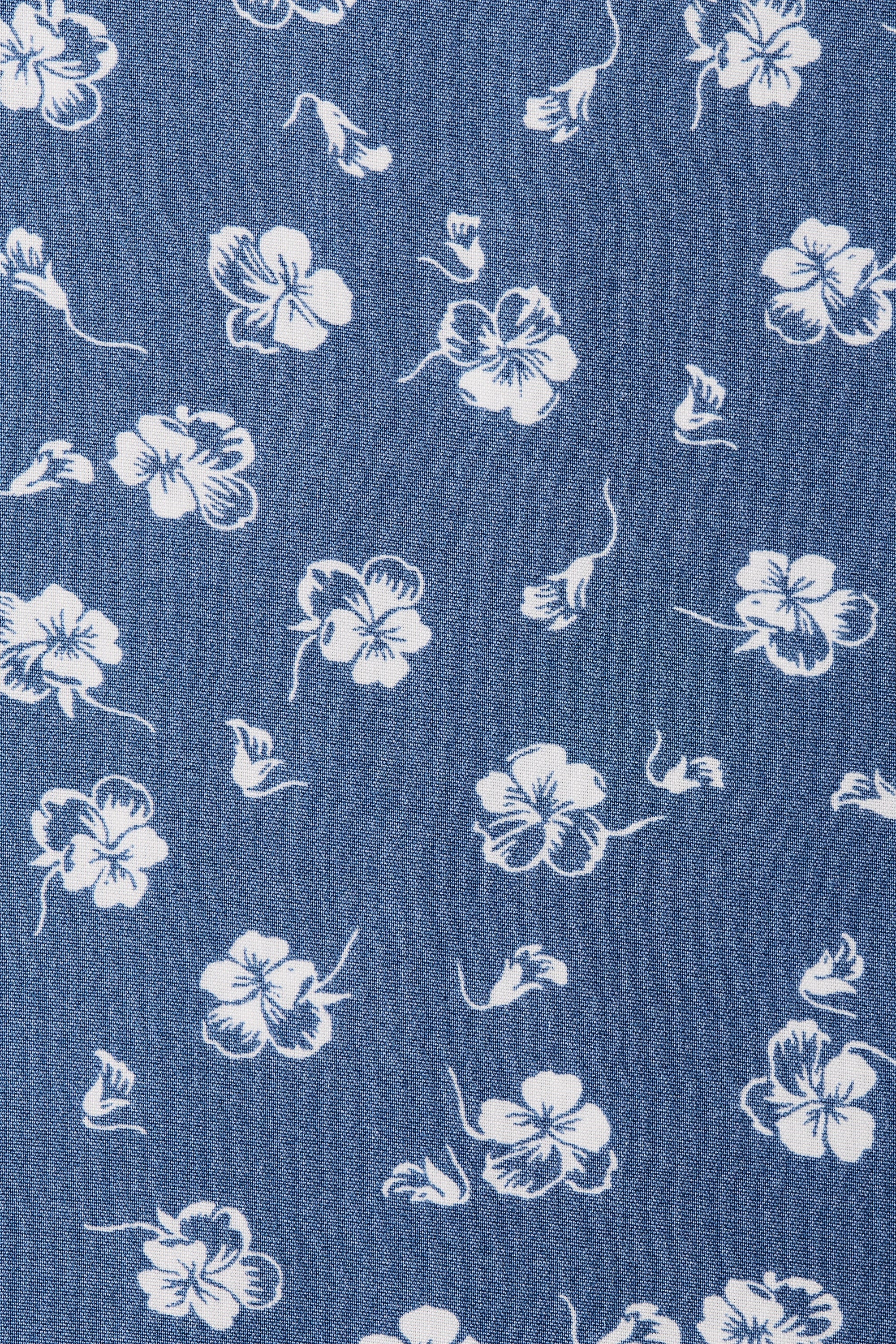 Yerres Midi Dress Floral Blue - Final Sale
