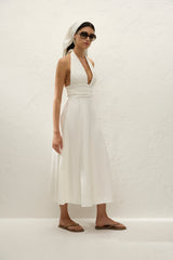 Bianca Midi Dress White - Final Sale