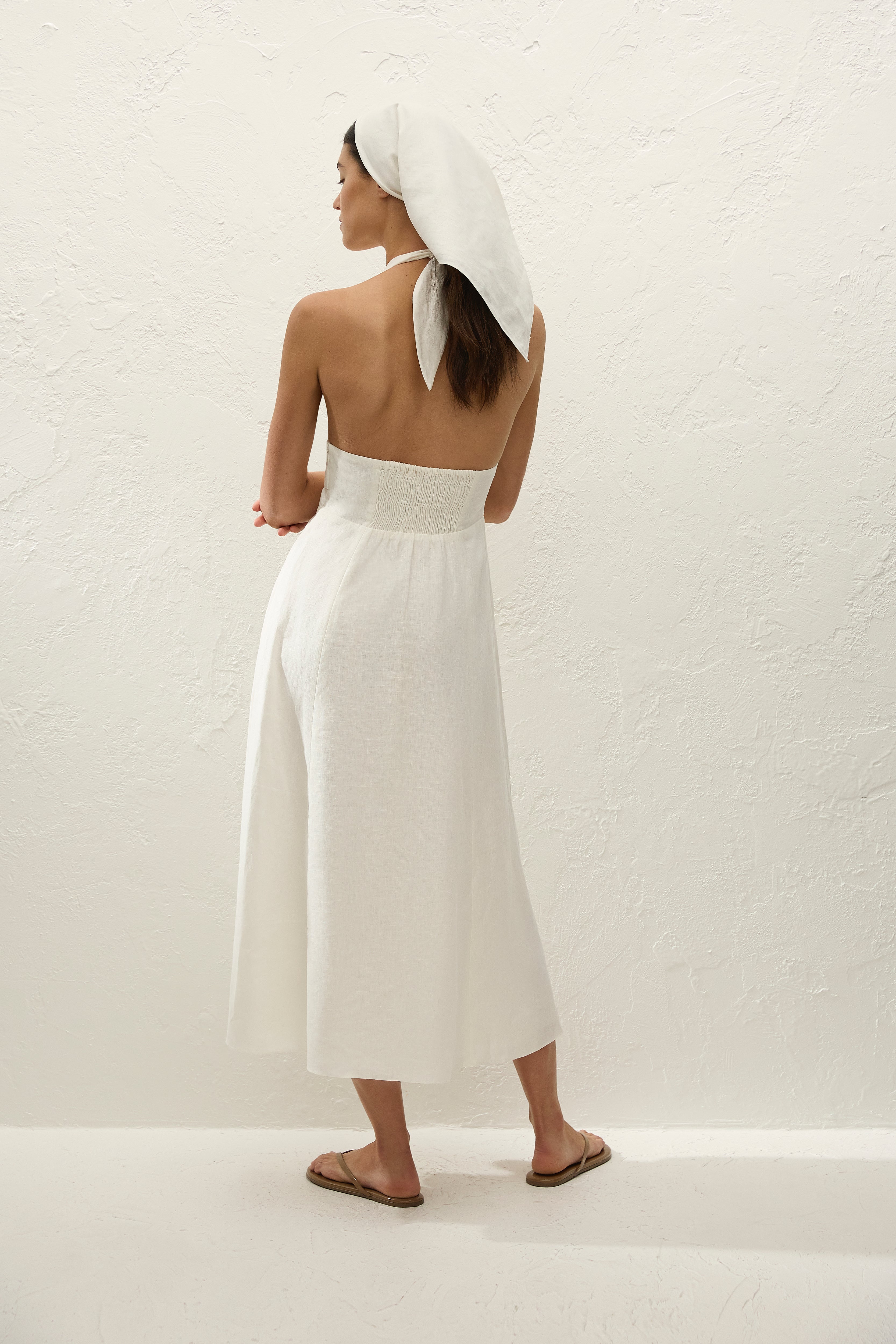 Bianca Midi Dress White - Final Sale