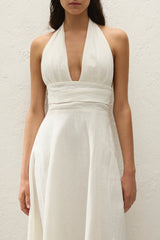 Bianca Midi Dress White - Final Sale