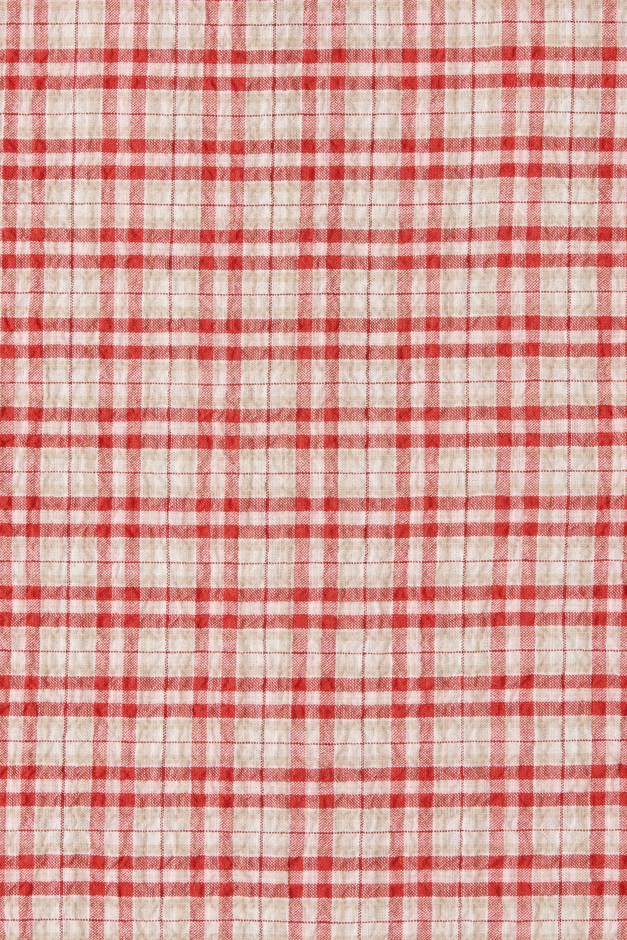 Eudora Midi Dress Vintage Red Check