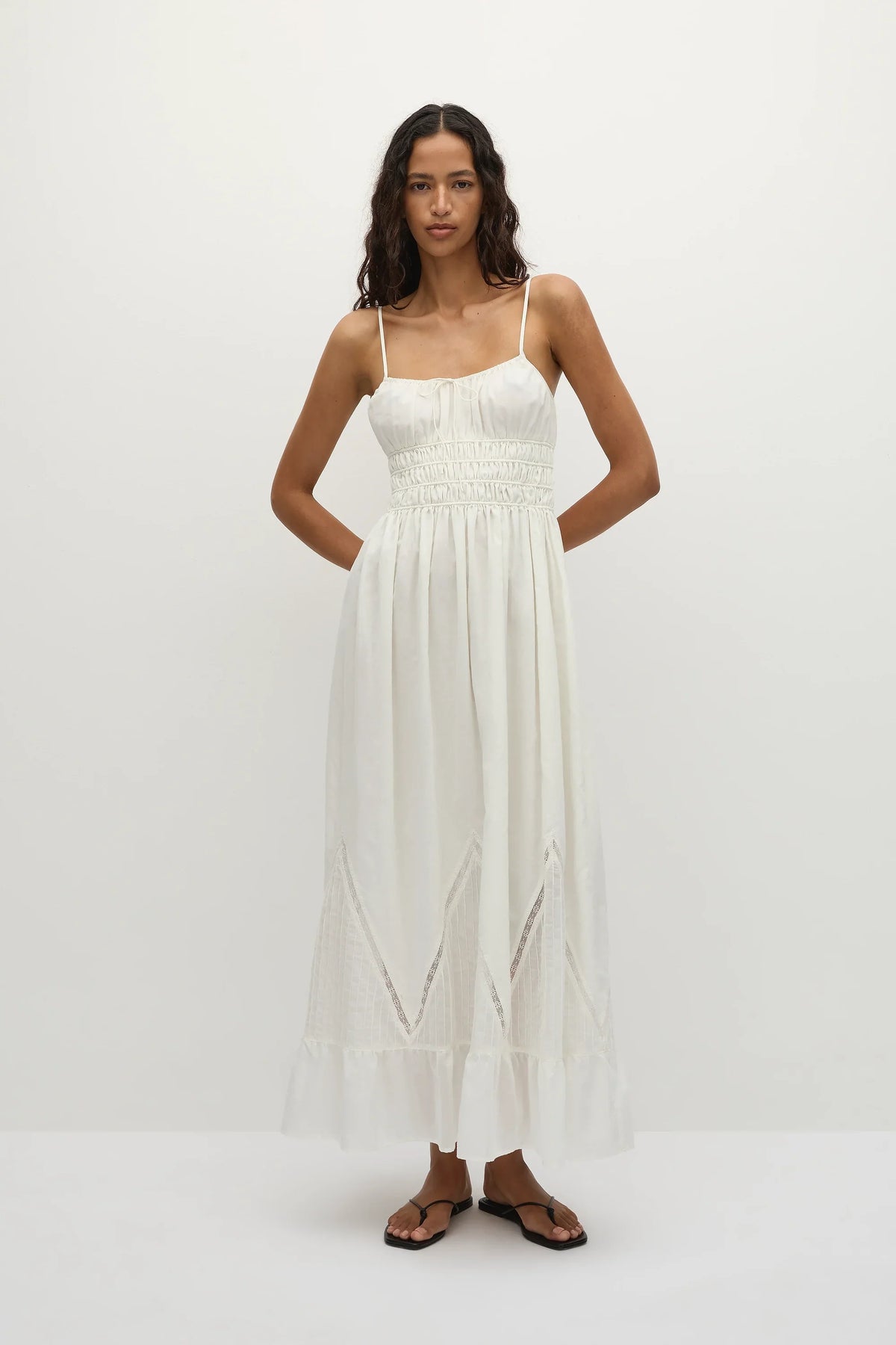 Meline Maxi Dress White - Final Sale