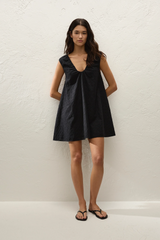 Juana Mini Dress Valentina Broderie Black - Final Sale