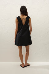 Juana Mini Dress Valentina Broderie Black - Final Sale