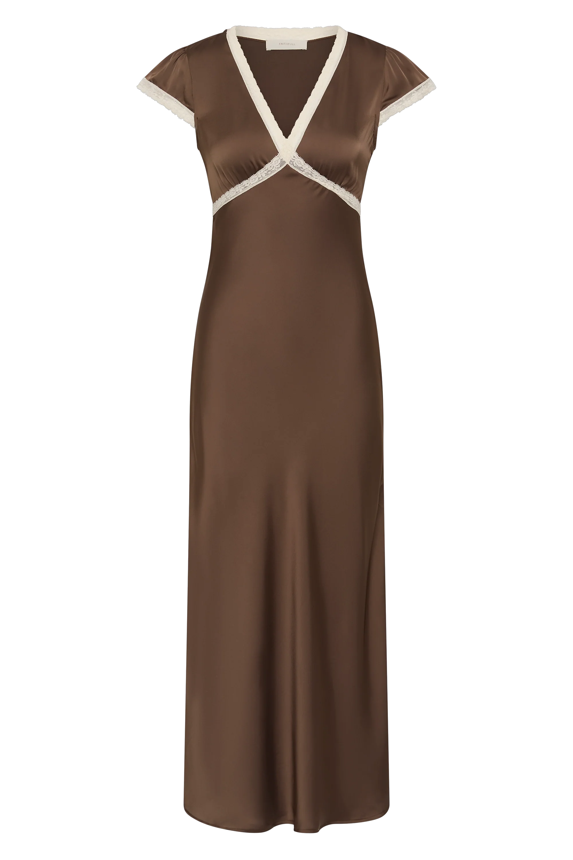 Elvira Midi Dress Chocolate Lace