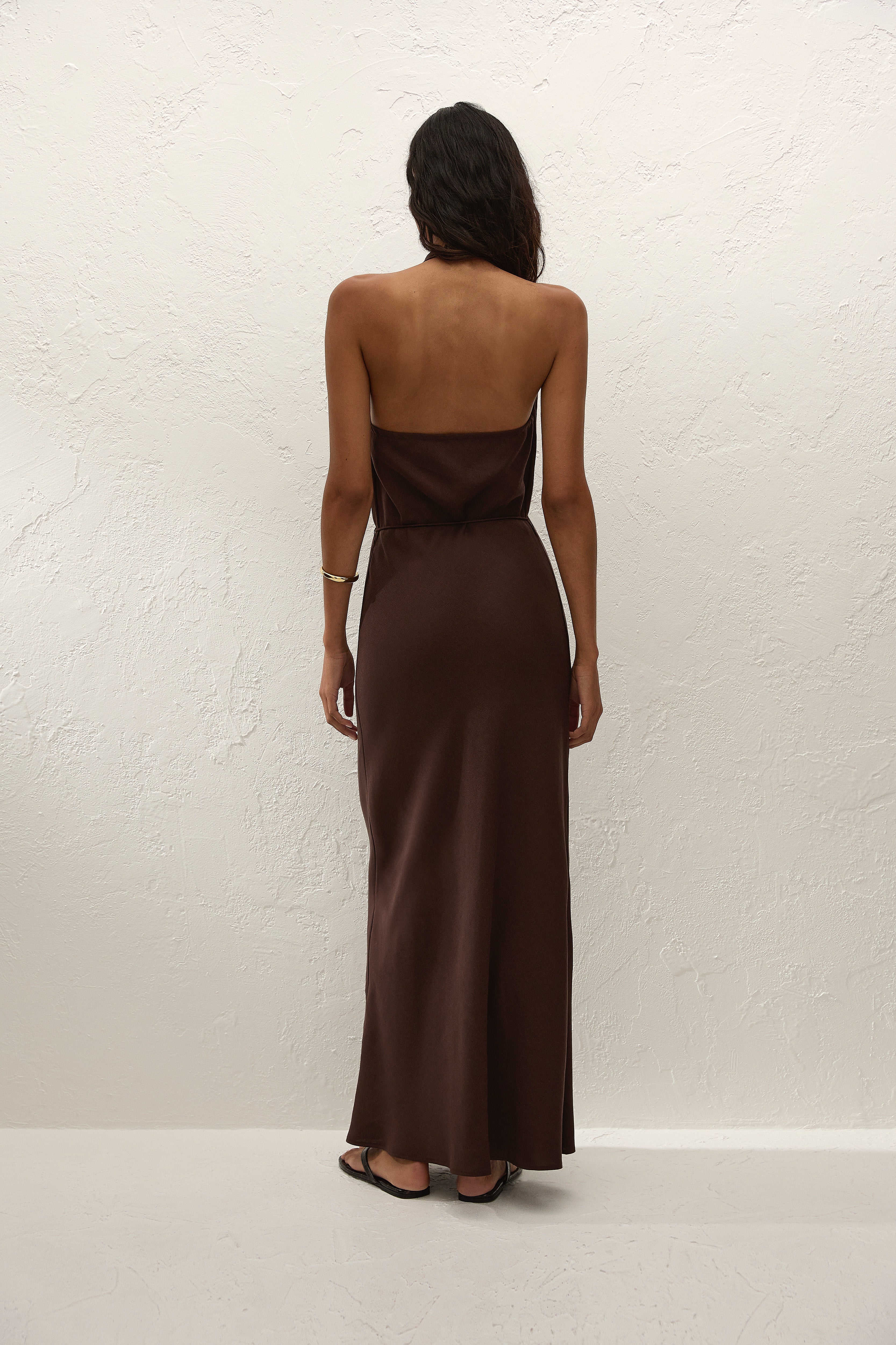 Izaro Maxi Dress Chocolate