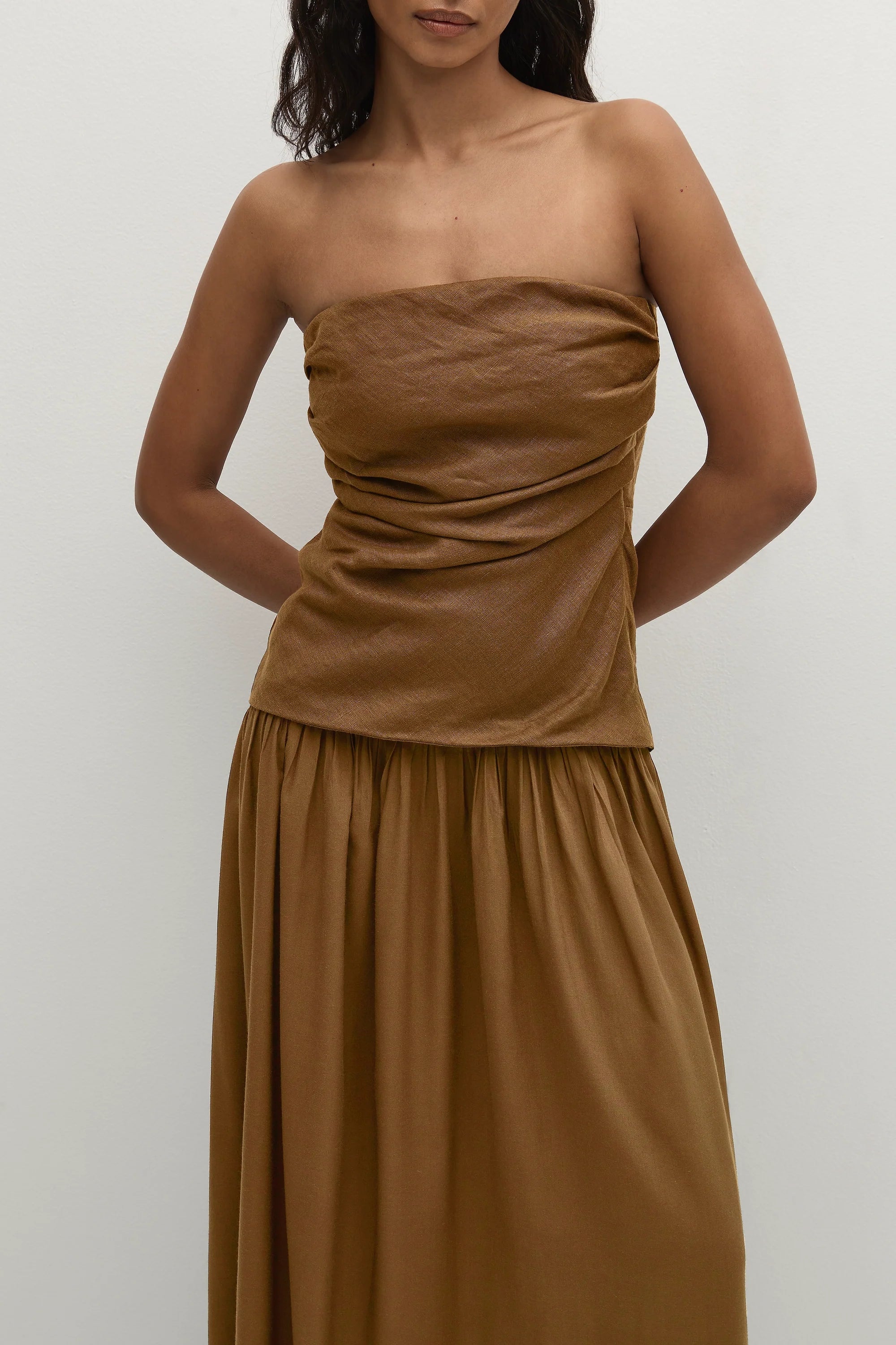 Hedy Maxi Dress Tobacco - Final Sale