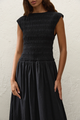 Flavia Maxi Dress Julyeta Broderie Black - Final Sale