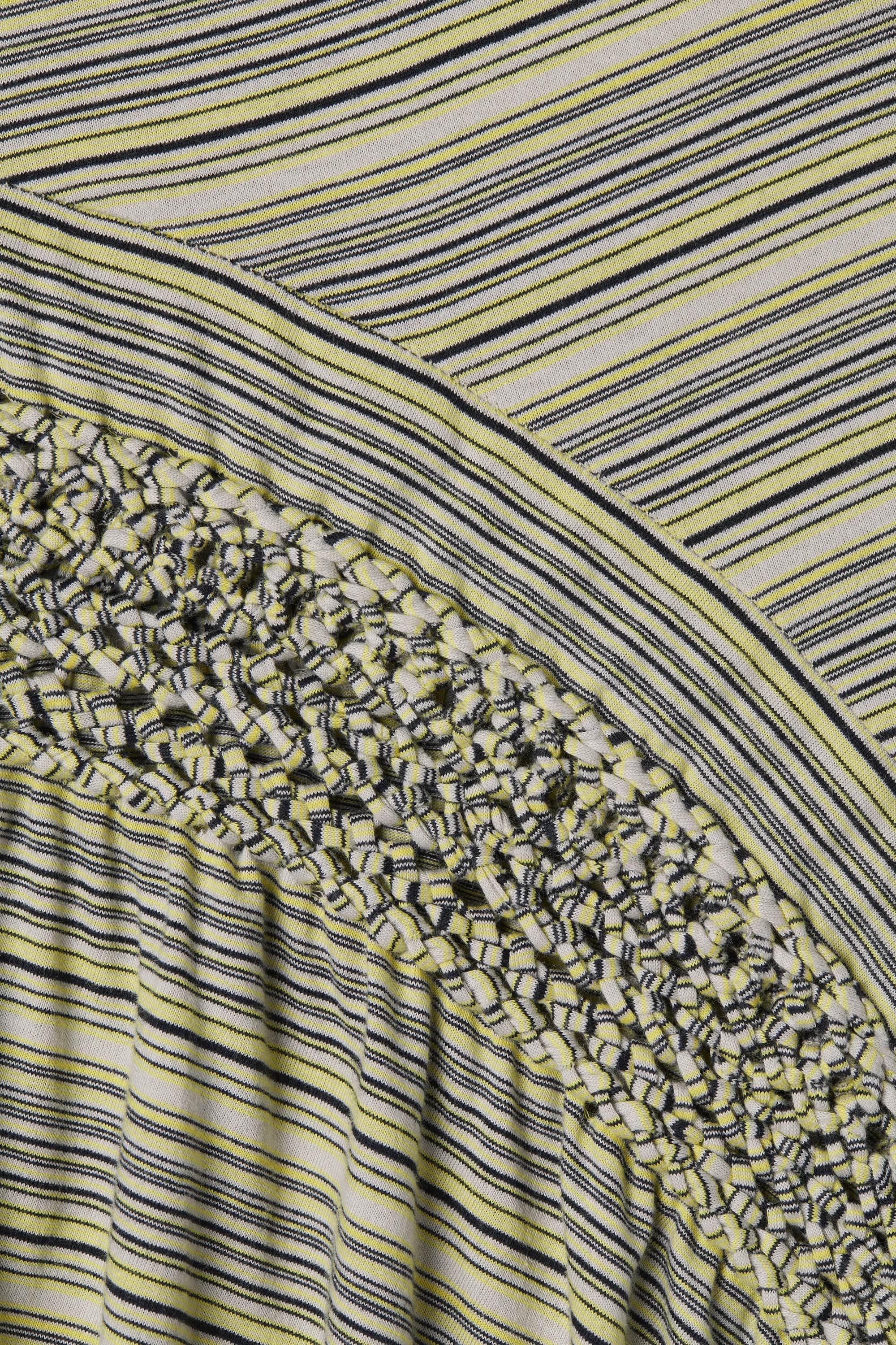 Hyeres Midi Dress Lemon Navy Stripe - Final Sale