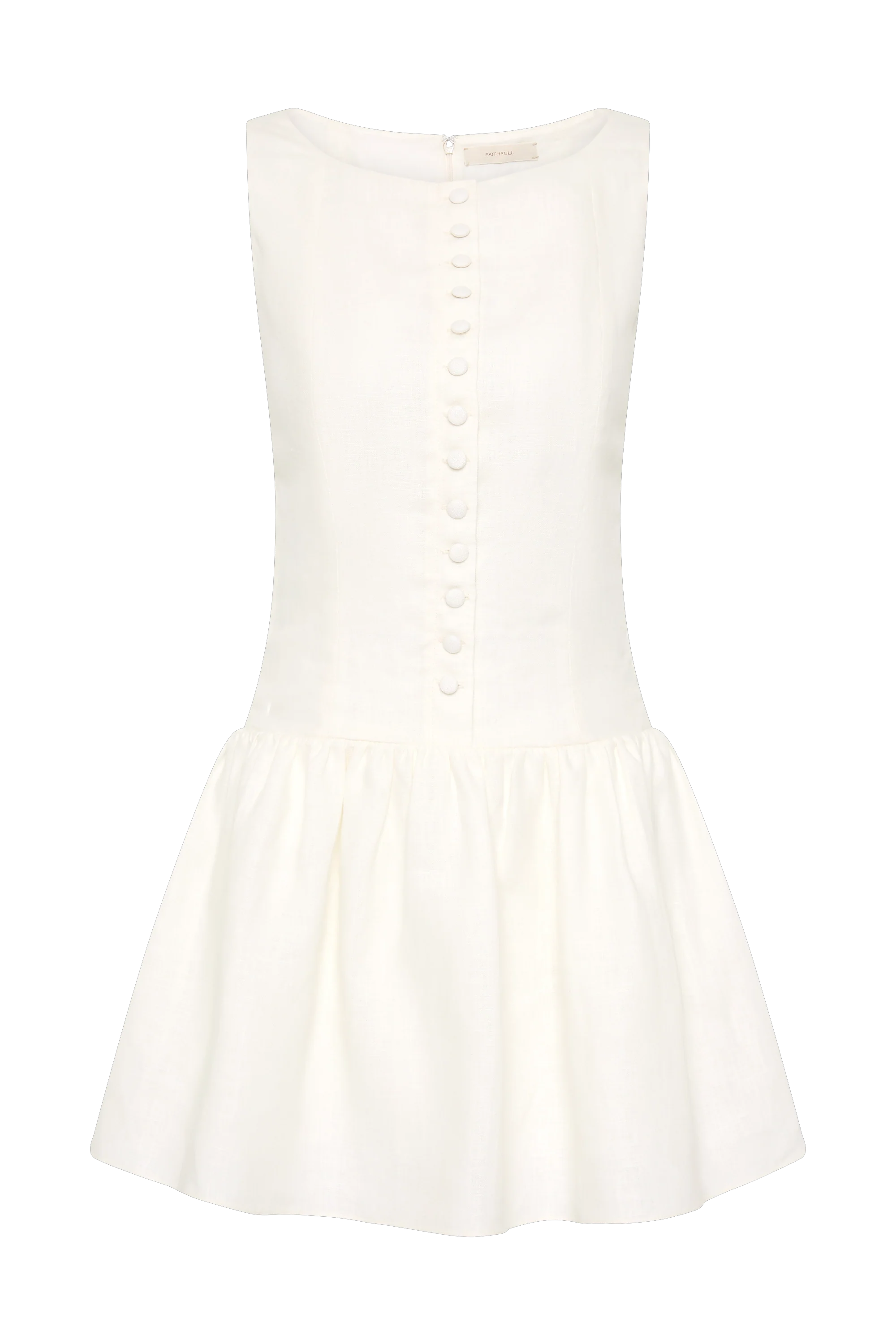 Blair Mini Dress White - Final Sale