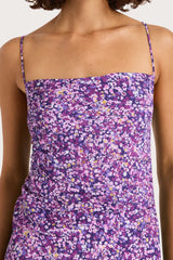 Rosas Midi Dress Meander Micro Purple - Final Sale