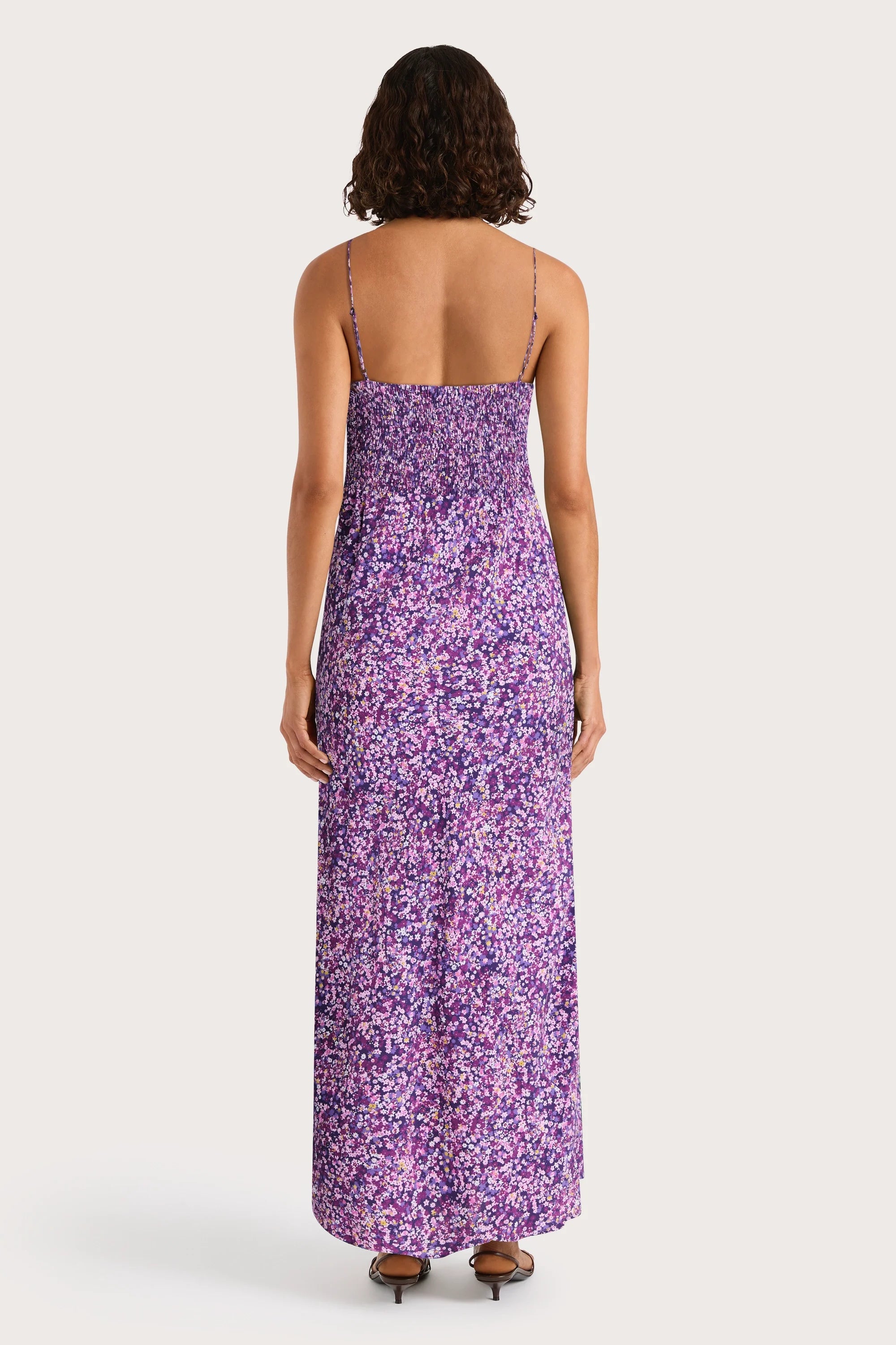 Rosas Midi Dress Meander Micro Purple - Final Sale