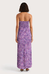 Rosas Midi Dress Meander Micro Purple - Final Sale