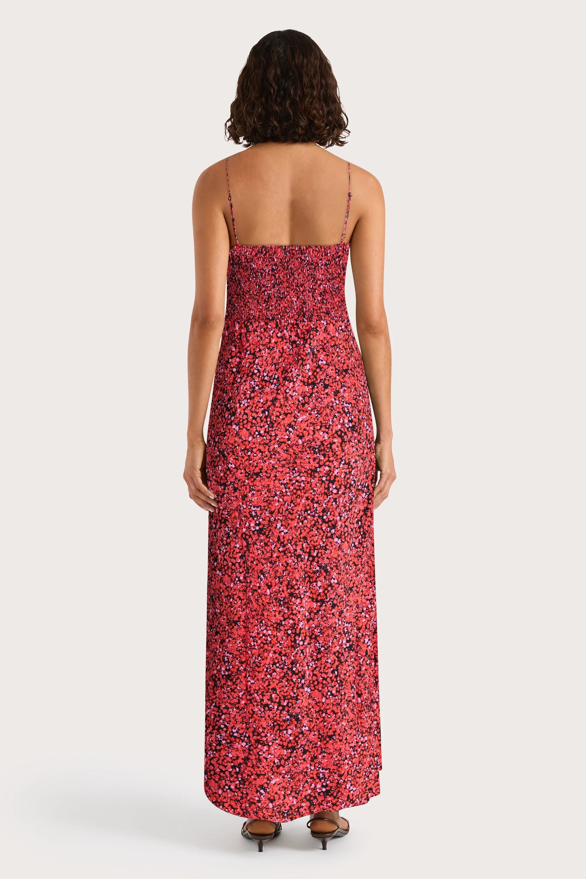 Rosas Midi Dress Meander Micro Red - Final Sale