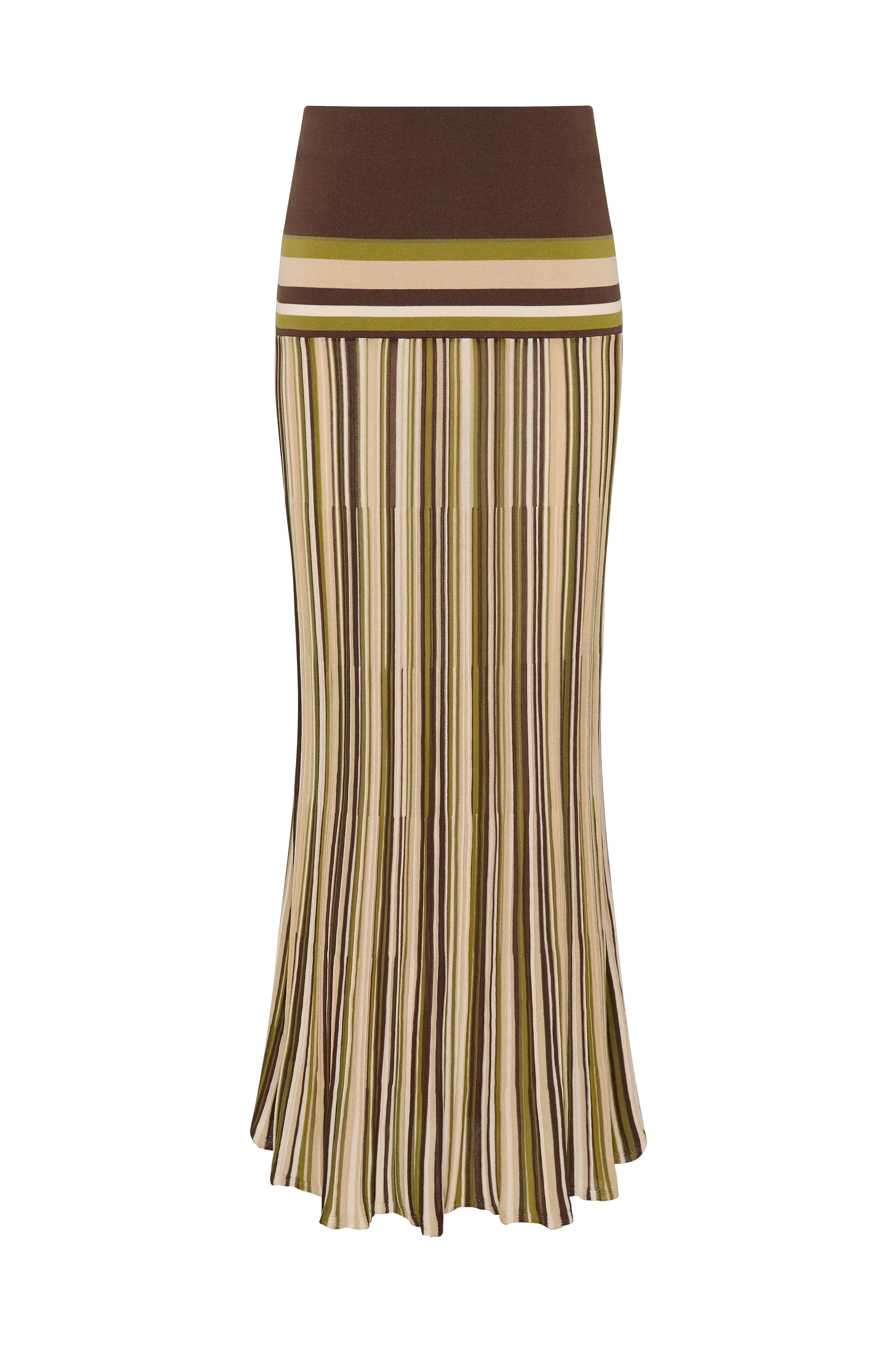 Citara Skirt Espresso Pine Stripe - Final Sale