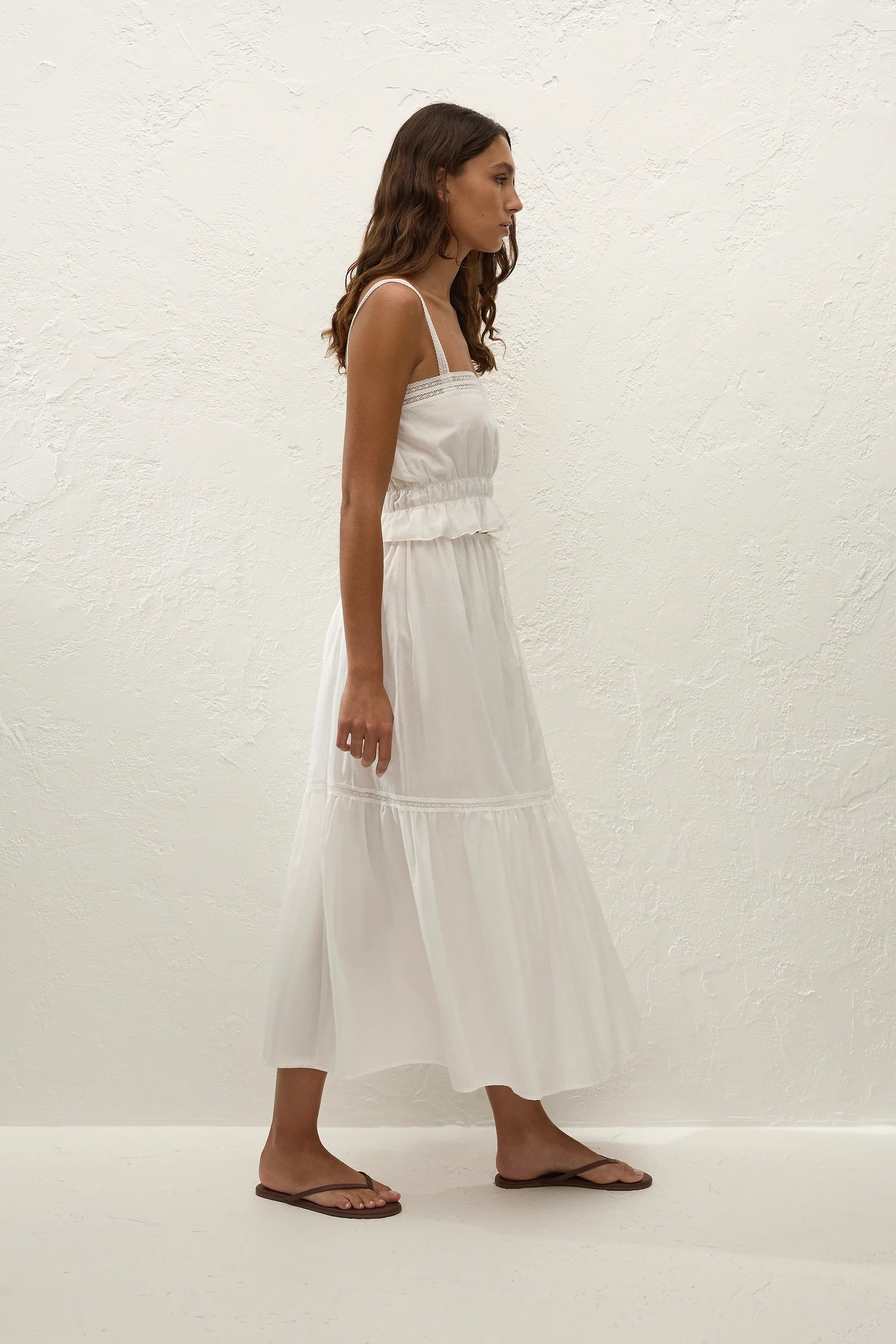 Venta Midi Skirt White - Final Sale