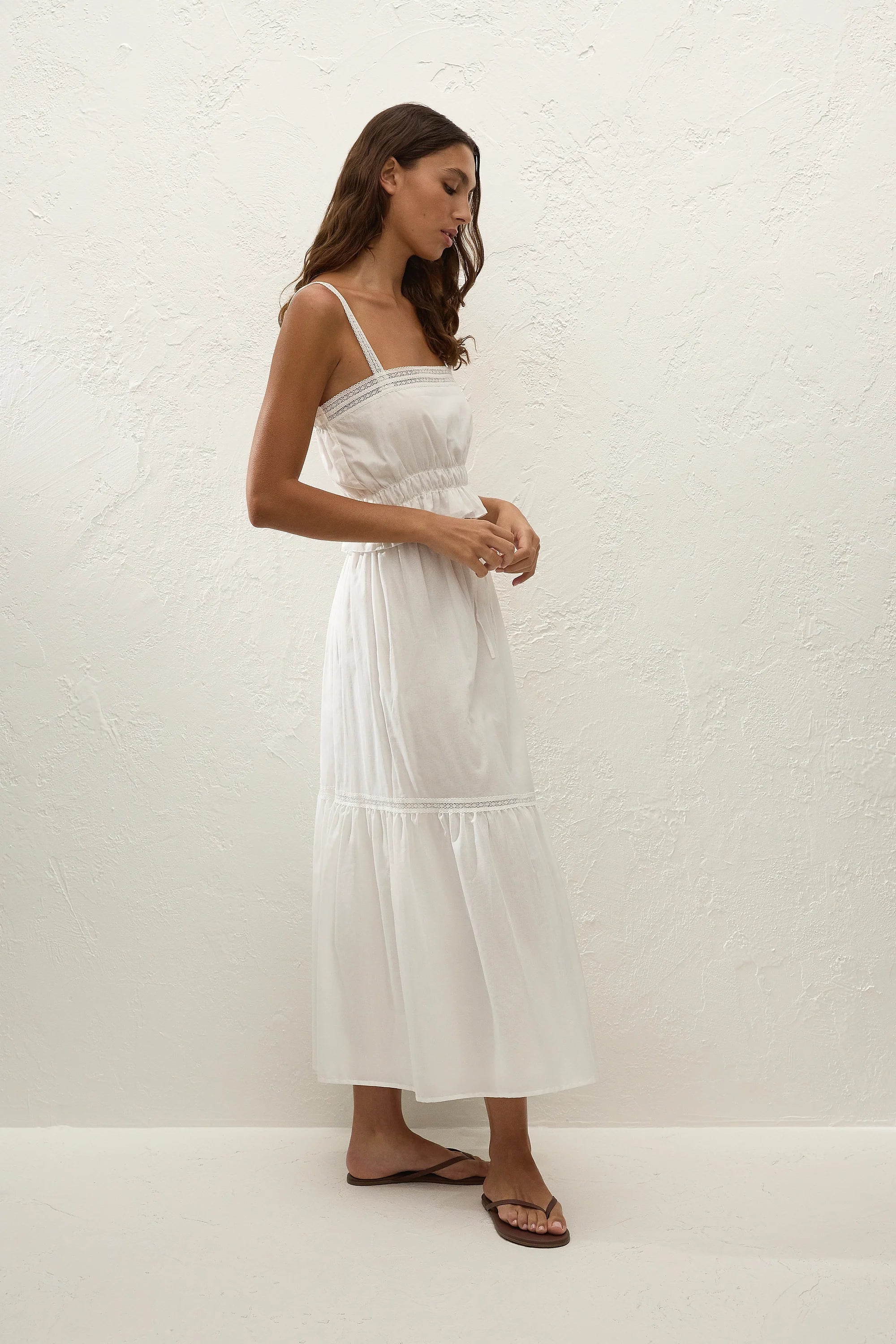 Venta Midi Skirt White - Final Sale
