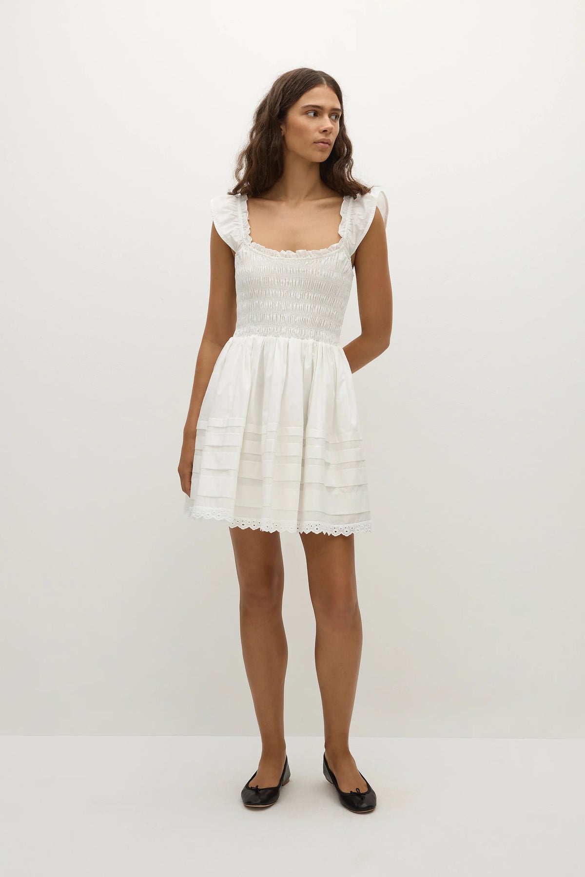 Maja Mini Dress White - Final Sale