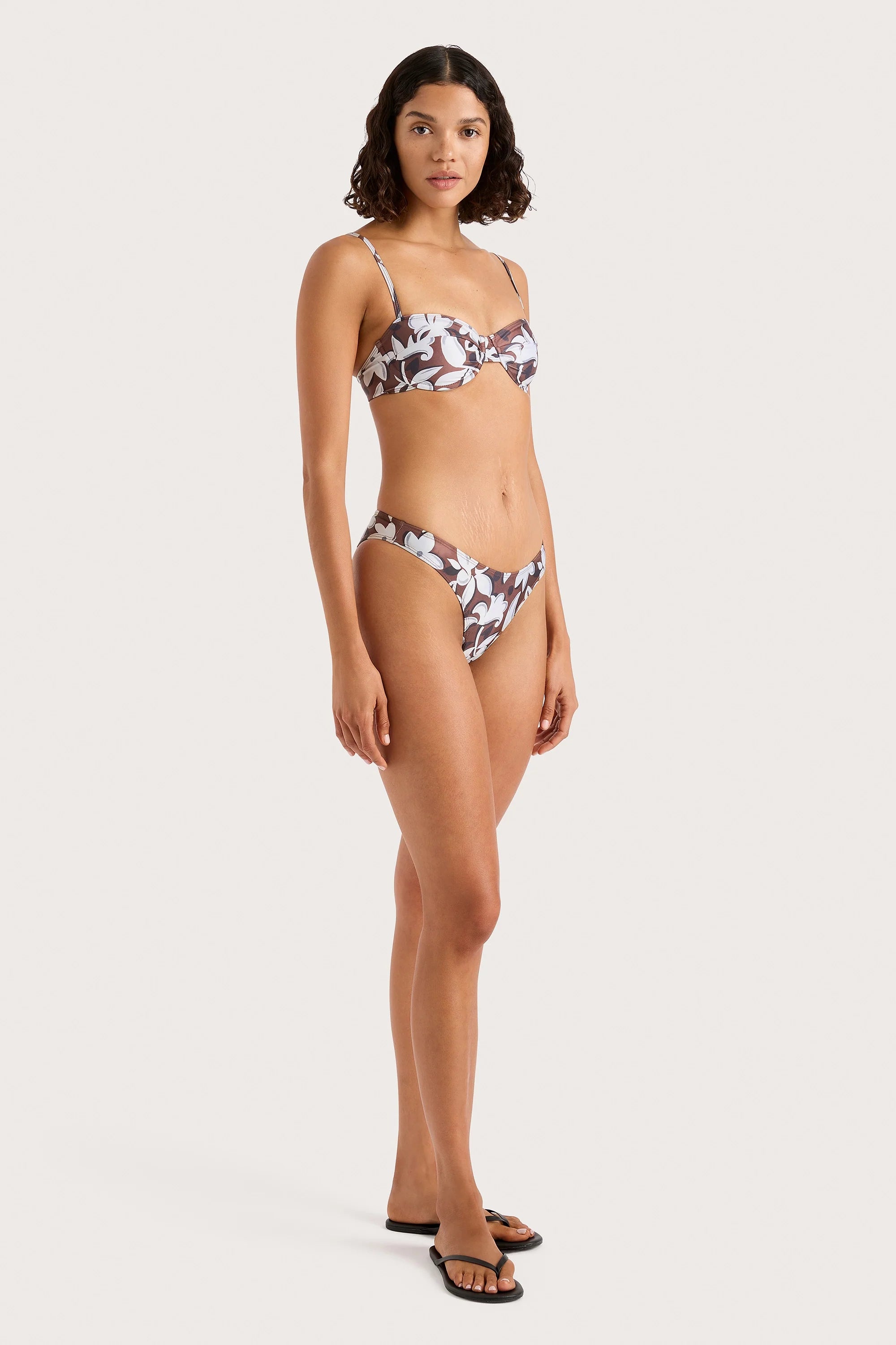 Farrah Bikini Top Plumeria - Final Sale